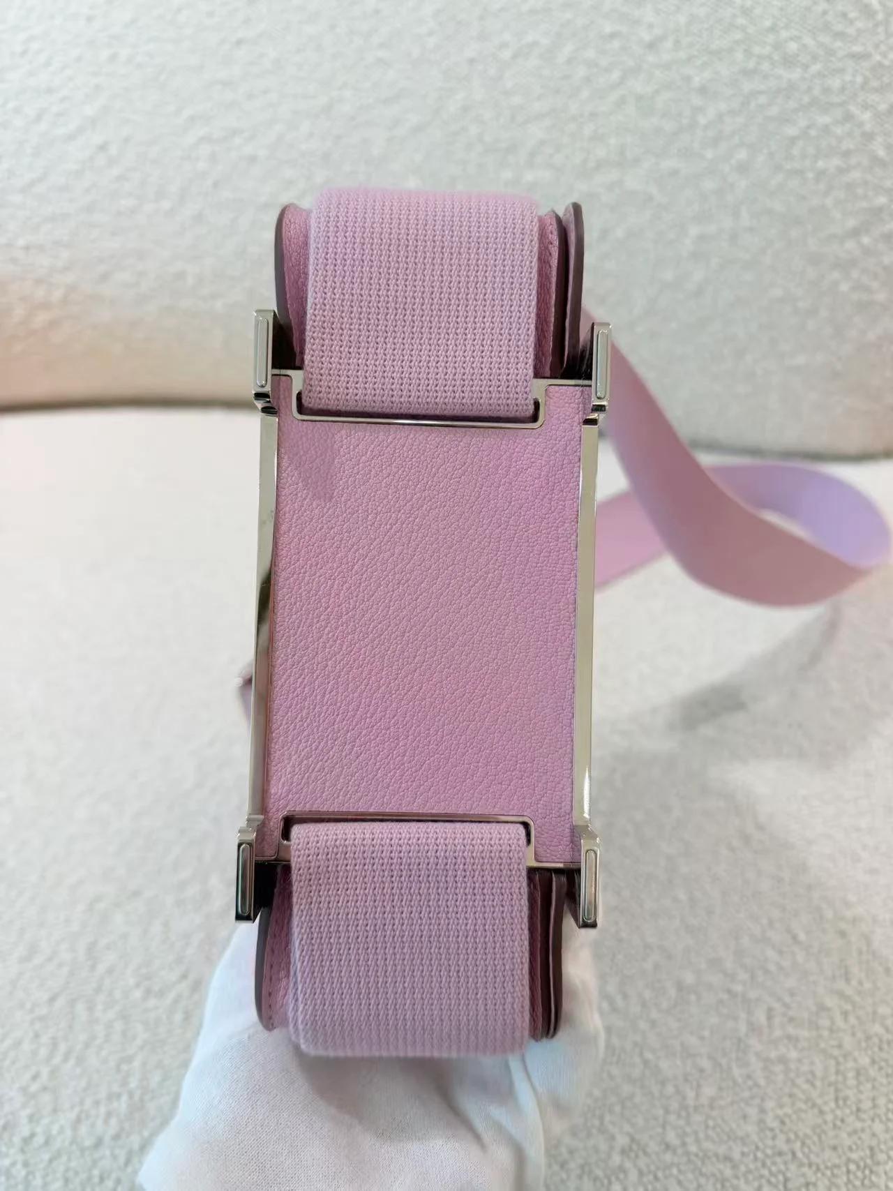 A美品 HERMÈS 愛馬仕 Geta X9 錦葵紫 Mauve Sylvestre Chevre山羊皮 銀扣 B刻 2023年 - 9