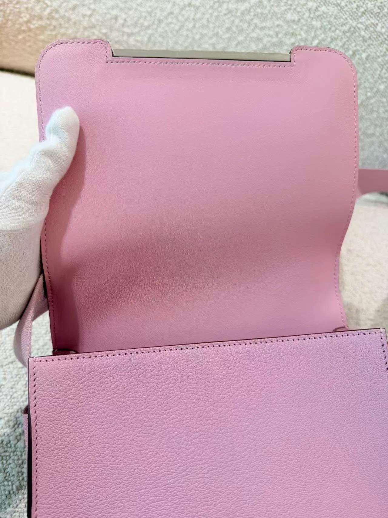 A美品 HERMÈS 愛馬仕 Geta X9 錦葵紫 Mauve Sylvestre Chevre山羊皮 銀扣 B刻 2023年 - 13