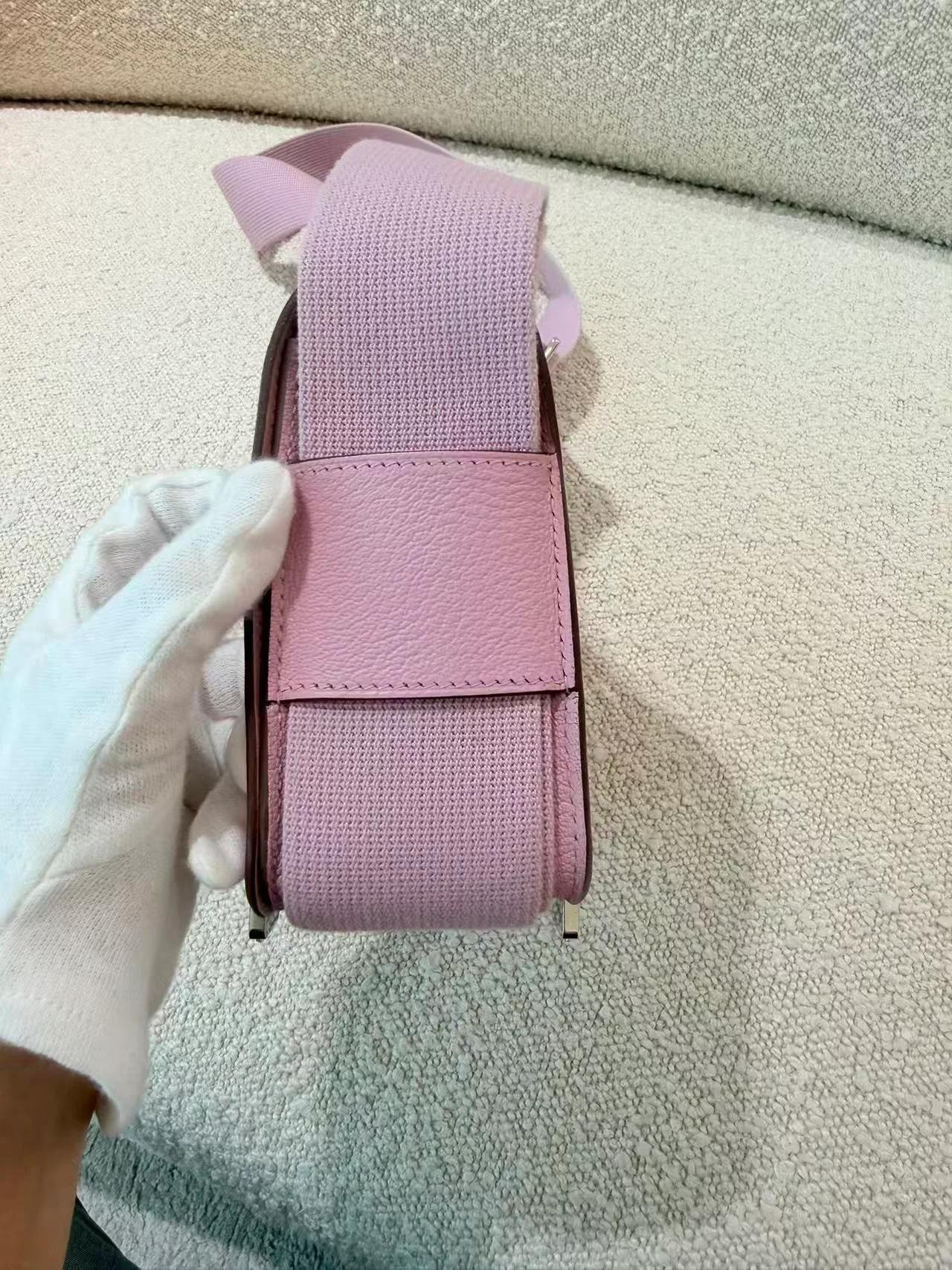 A美品 HERMÈS 愛馬仕 Geta X9 錦葵紫 Mauve Sylvestre Chevre山羊皮 銀扣 B刻 2023年 - 11
