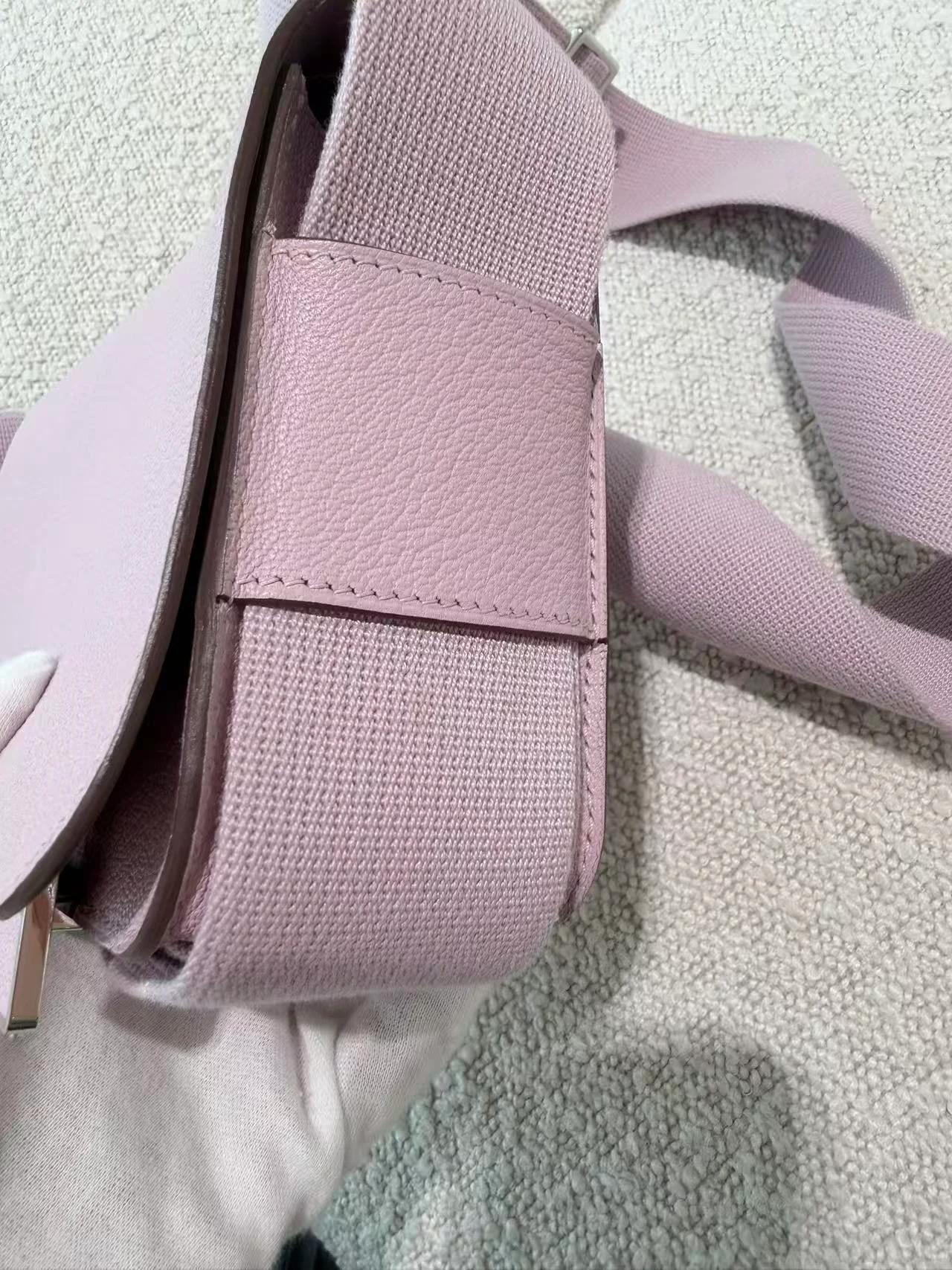 A美品 HERMÈS 愛馬仕 Geta X9 錦葵紫 Mauve Sylvestre Chevre山羊皮 銀扣 B刻 2023年 - 17