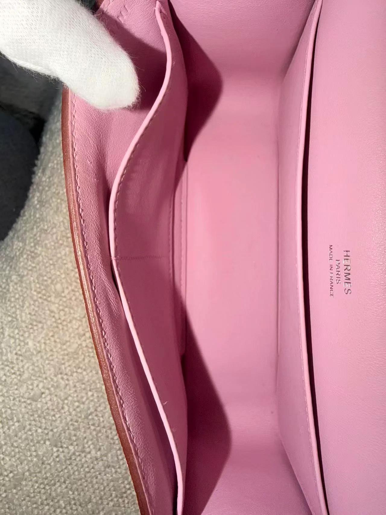 A美品 HERMÈS 愛馬仕 Geta X9 錦葵紫 Mauve Sylvestre Chevre山羊皮 銀扣 B刻 2023年 - 18
