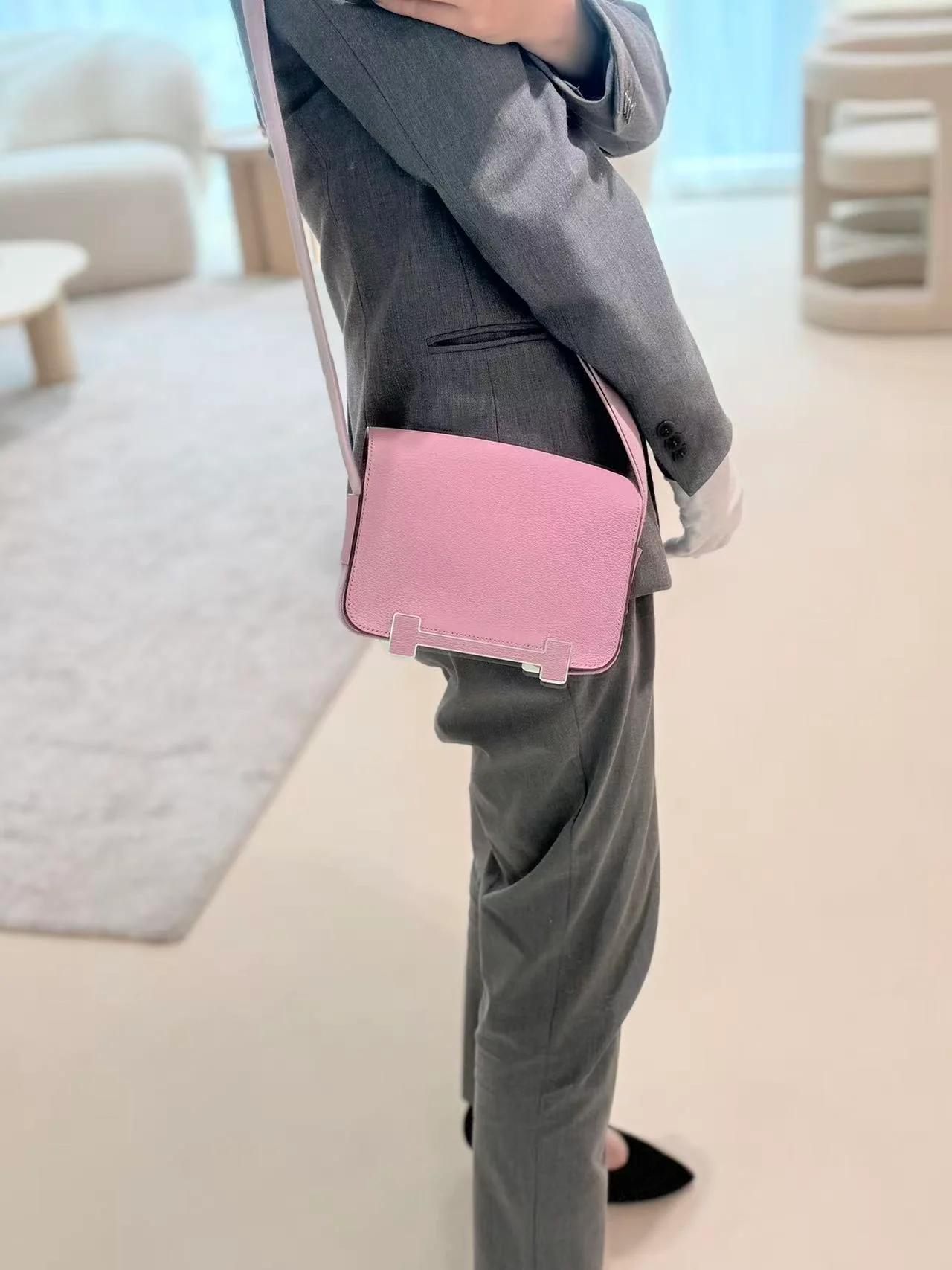 A美品 HERMÈS 愛馬仕 Geta X9 錦葵紫 Mauve Sylvestre Chevre山羊皮 銀扣 B刻 2023年 - 5