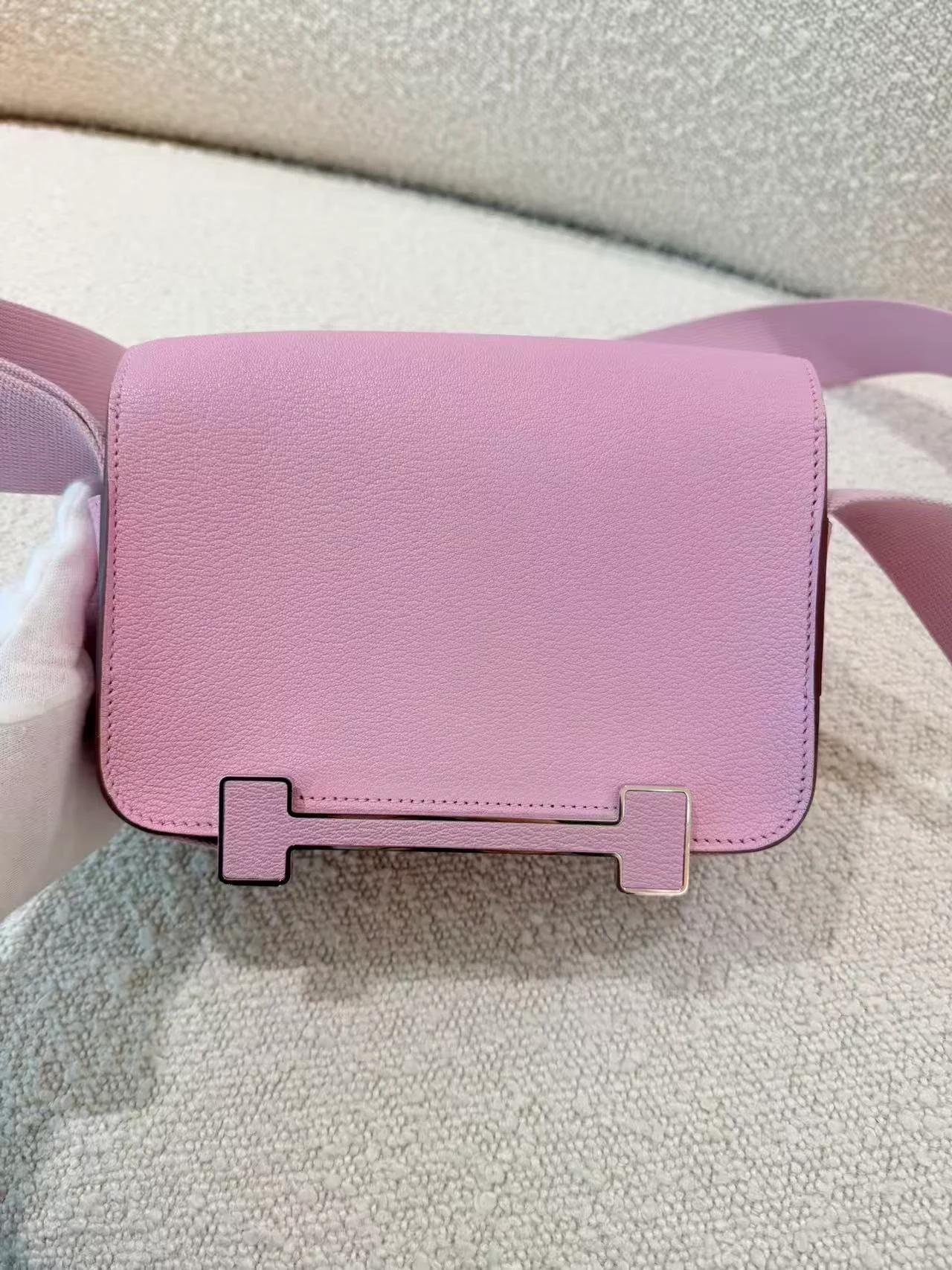 A美品 HERMÈS 愛馬仕 Geta X9 錦葵紫 Mauve Sylvestre Chevre山羊皮 銀扣 B刻 2023年 - 7