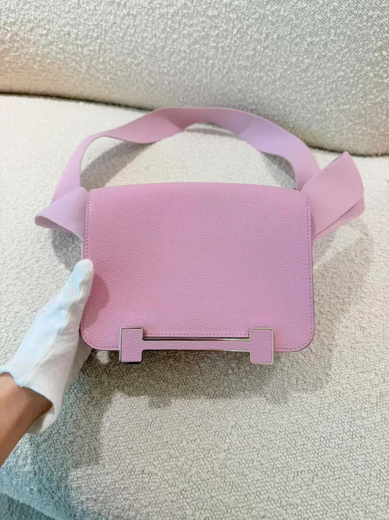 A美品 HERMÈS 愛馬仕 Geta X9 錦葵紫 Mauve Sylvestre Chevre山羊皮 銀扣 B刻 2023年 - 6