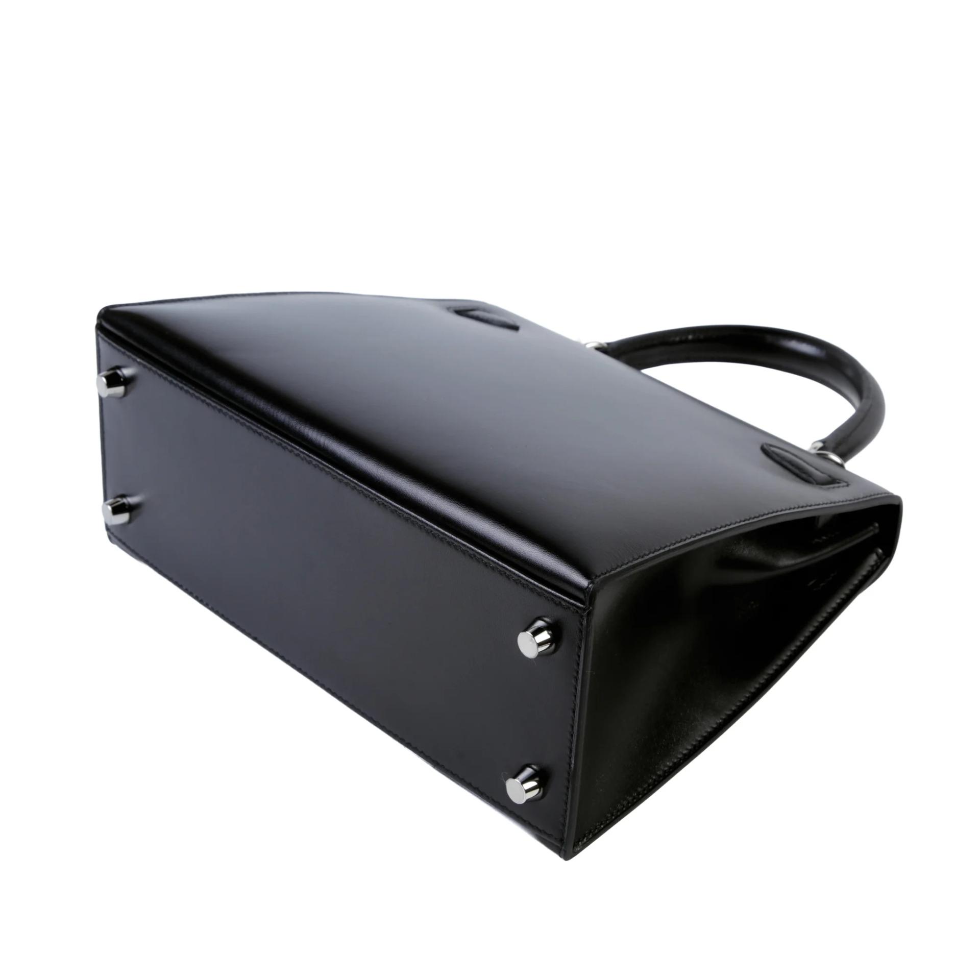 未使用保存品 HERMÈS 愛馬仕 Kelly 25 外縫 89 黑色 Noir (Black) Box牛皮 銀扣 W刻 2024年 - 7