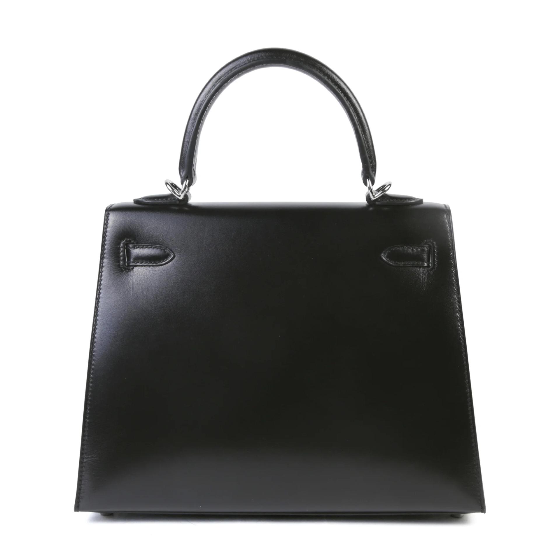 未使用保存品 HERMÈS 愛馬仕 Kelly 25 外縫 89 黑色 Noir (Black) Box牛皮 銀扣 W刻 2024年 - 2