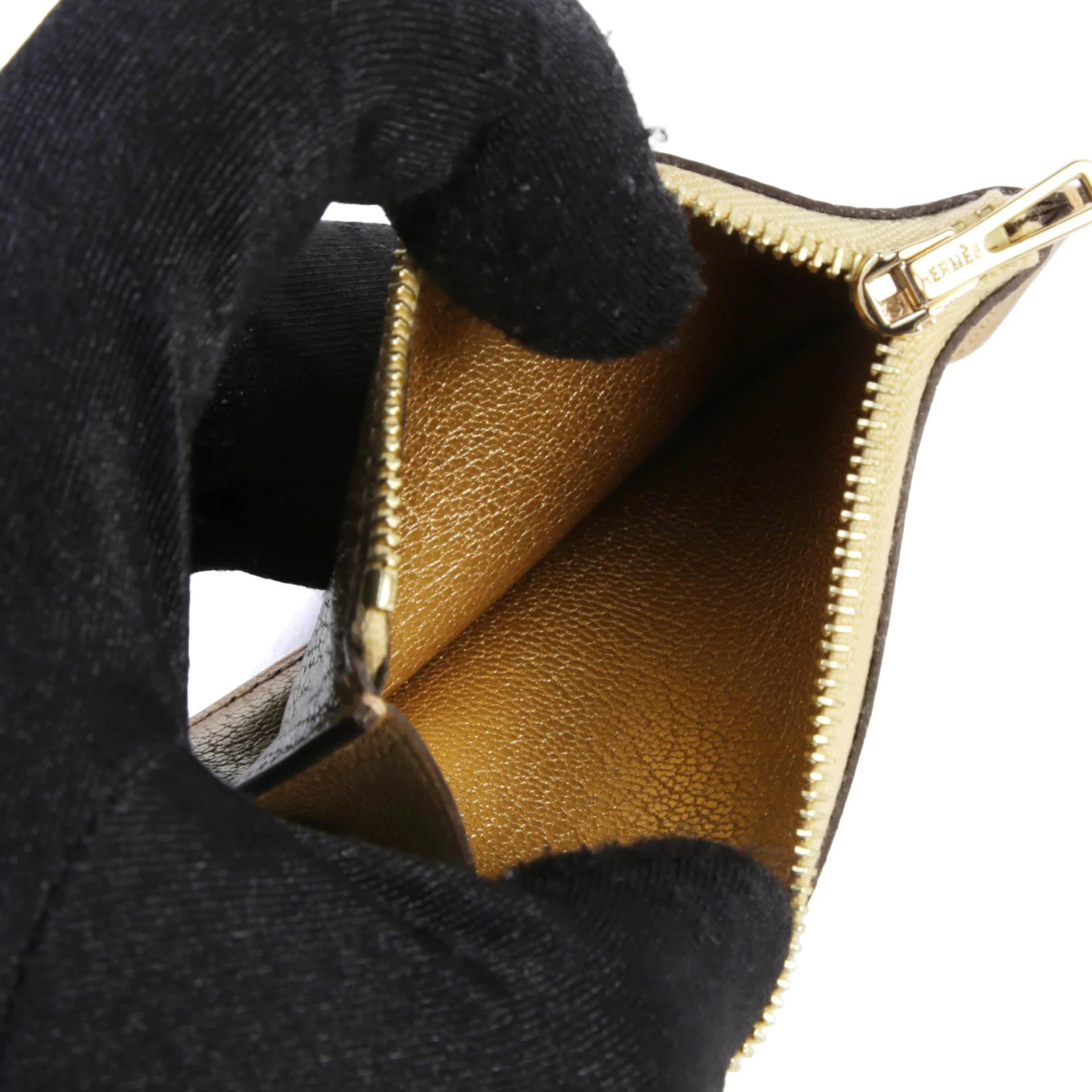 Brand New ( Rank N ) HERMÈS Constance Slim Wallet Dore (Y9) Chamkila Permabrass hardware K (2025) - 13