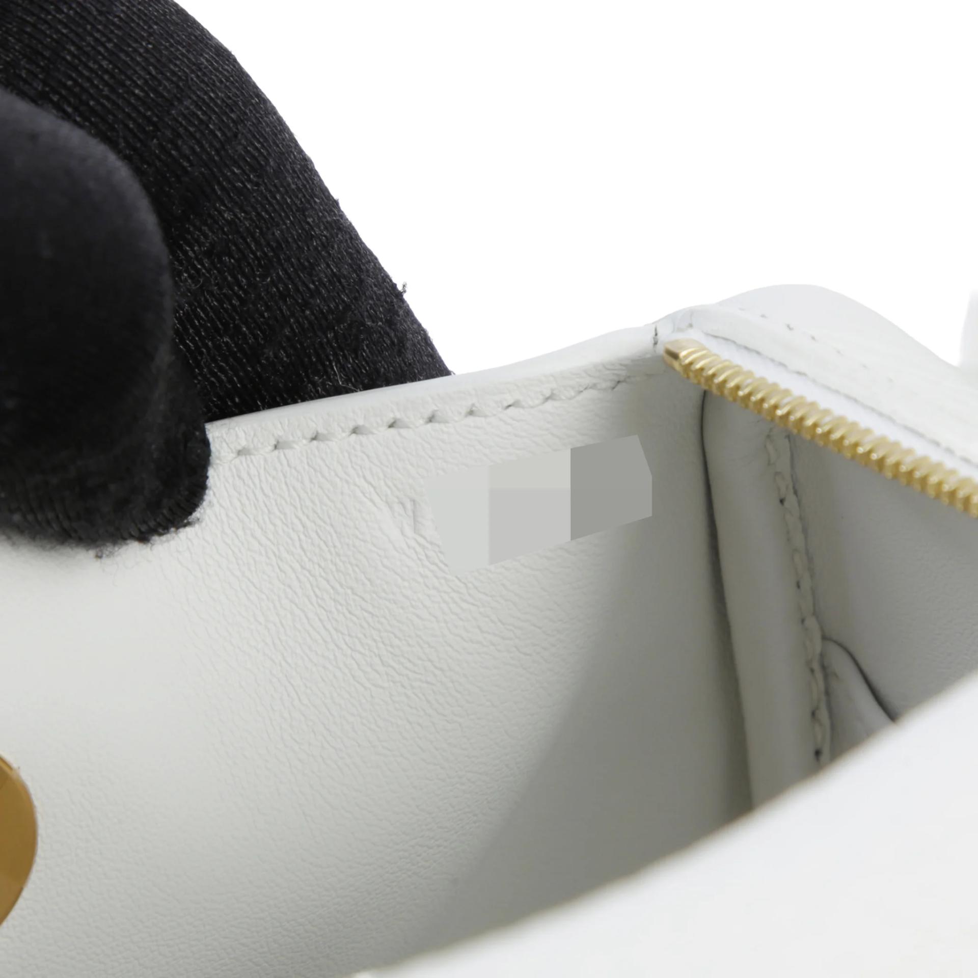 Unused ( Rank NS ) HERMÈS Mini Lindy II New White (0U) Clemence Gold hardware W (2024) - 11