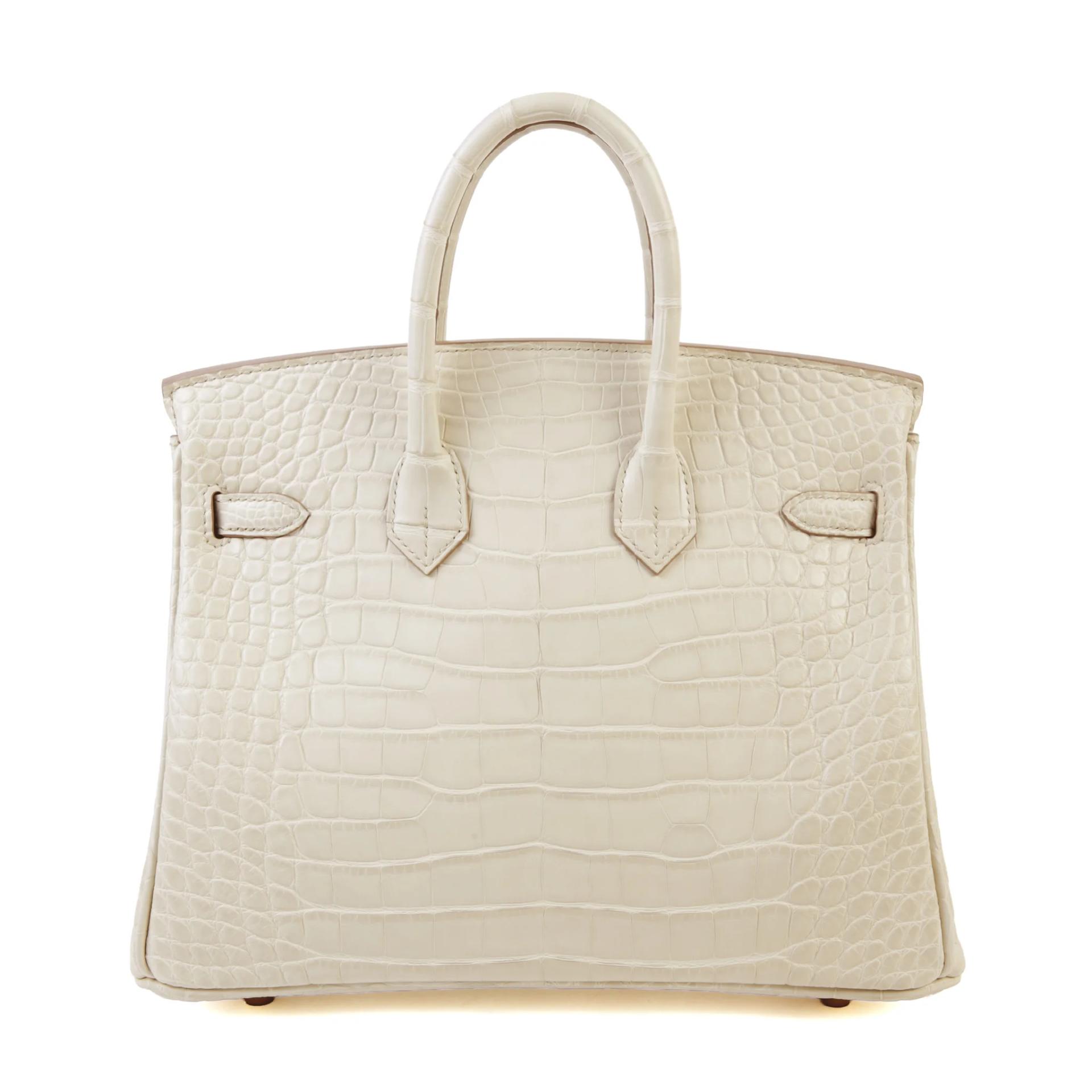 Unused ( Rank NS ) HERMÈS Birkin 25 Beton (8L) Matte Alligator Gold hardware K (2025) - 2