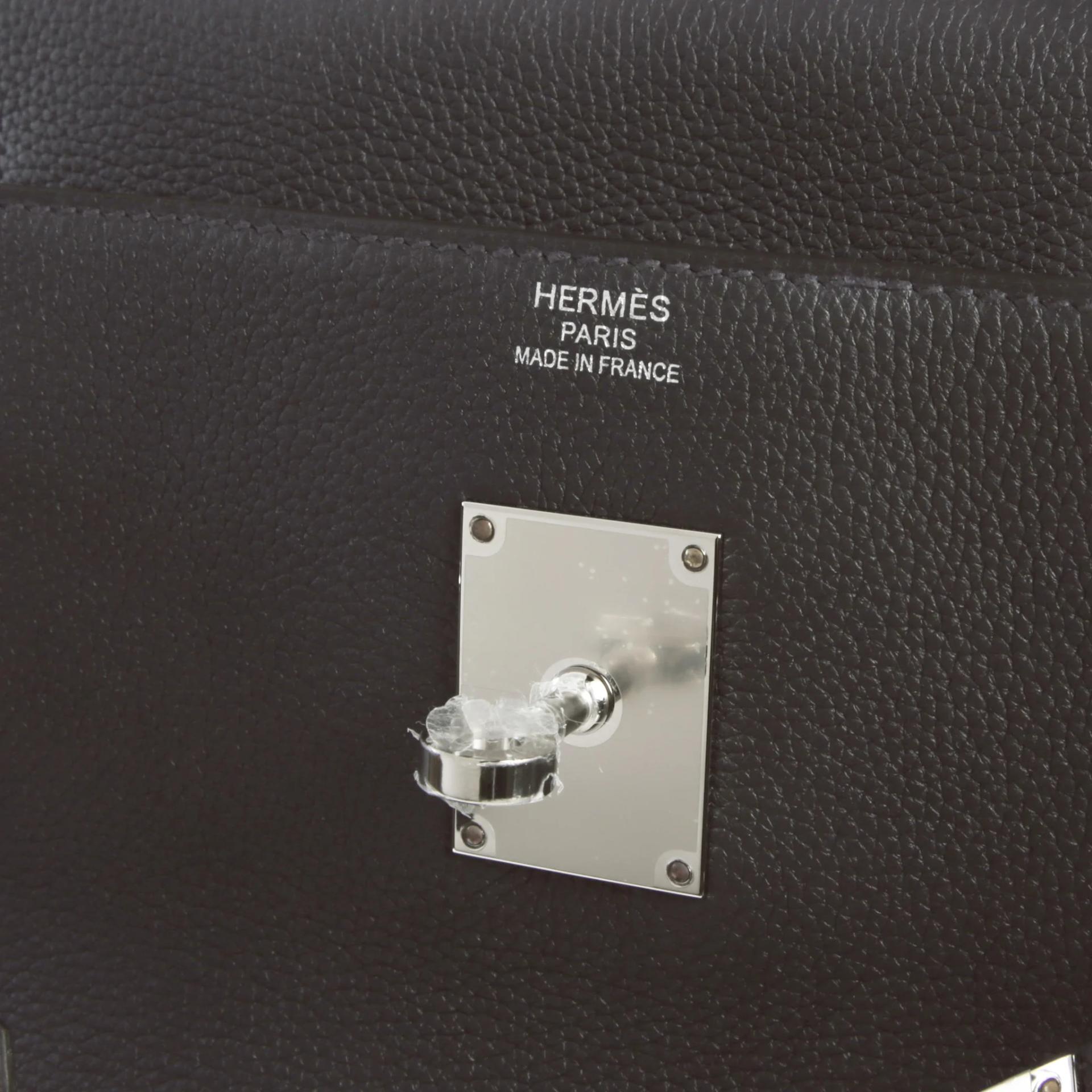 Unused ( Rank NS ) HERMÈS Kelly 42 Maxi Bleu Indigo (76) Togo Palladium hardware G (2026) - 9