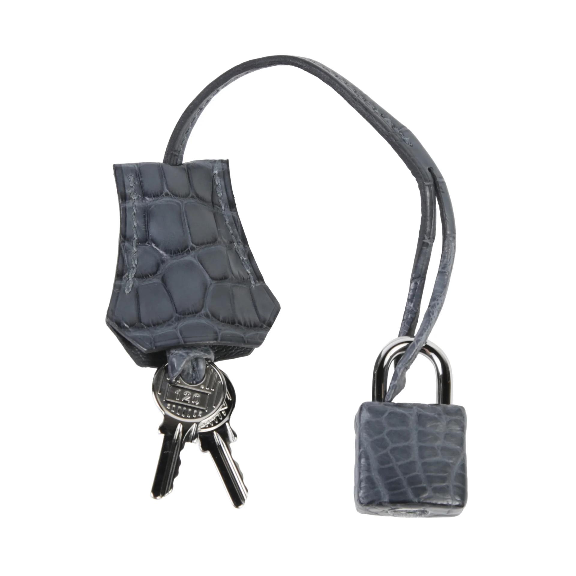 Brand New ( Rank N ) HERMÈS Birkin 25 Gris misty (H0) Matte Alligator Palladium hardware G (2026) - 14