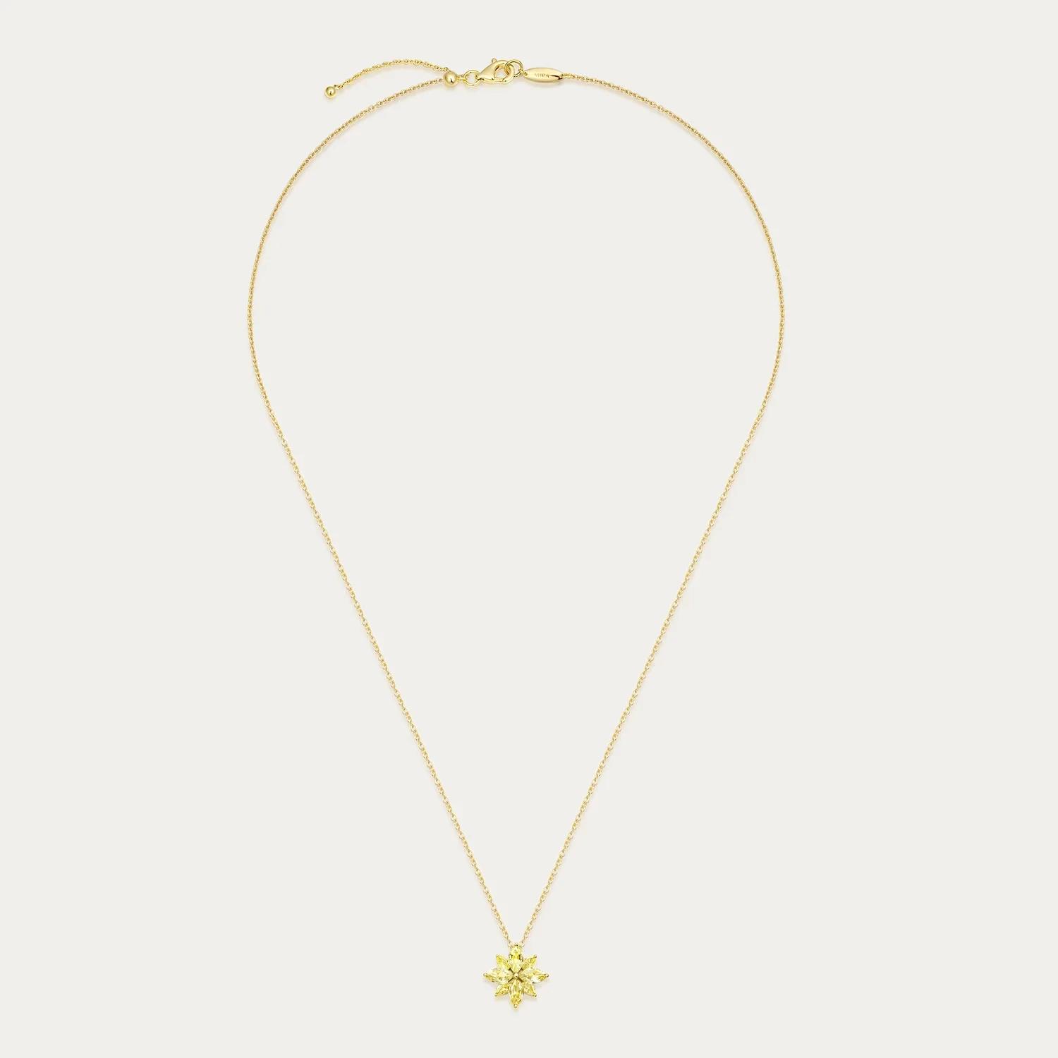 ランク N 新品 Mira Lumière Star ネックレス Yellow Diamond YG K18イエローゴールド - 5