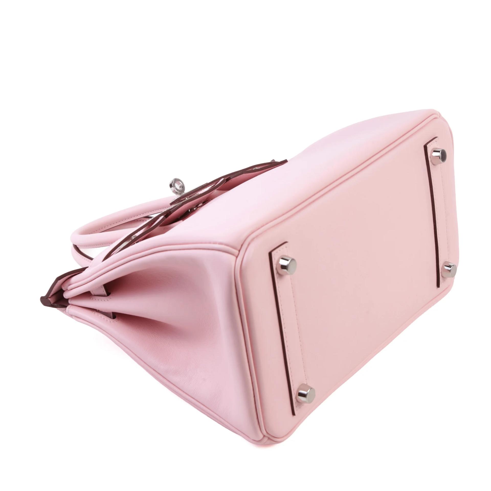 Unused ( Rank NS ) HERMÈS Birkin 25 Rose Sakura (3Q) Swift Palladium hardware B (2023) - 4