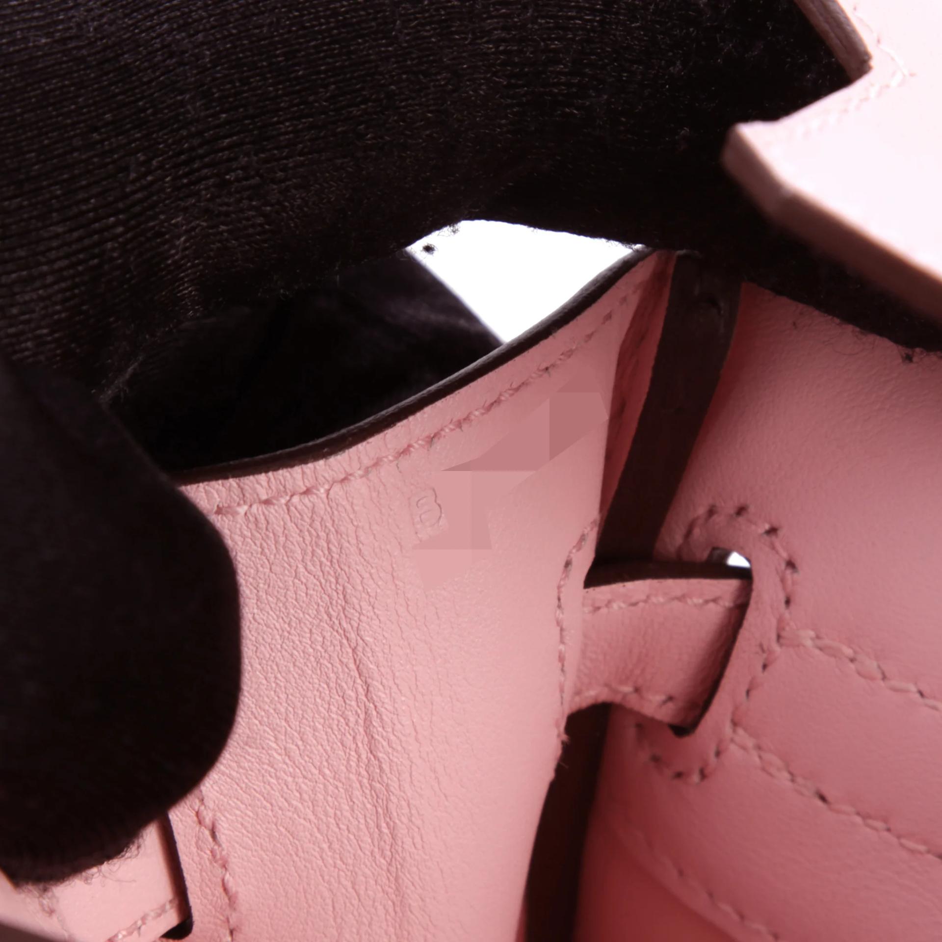 Unused ( Rank NS ) HERMÈS Birkin 25 Rose Sakura (3Q) Swift Palladium hardware B (2023) - 13