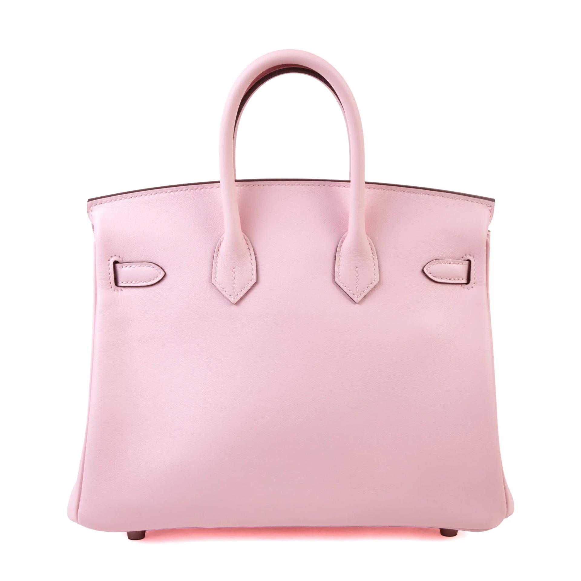 Unused ( Rank NS ) HERMÈS Birkin 25 Rose Sakura (3Q) Swift Palladium hardware B (2023) - 2