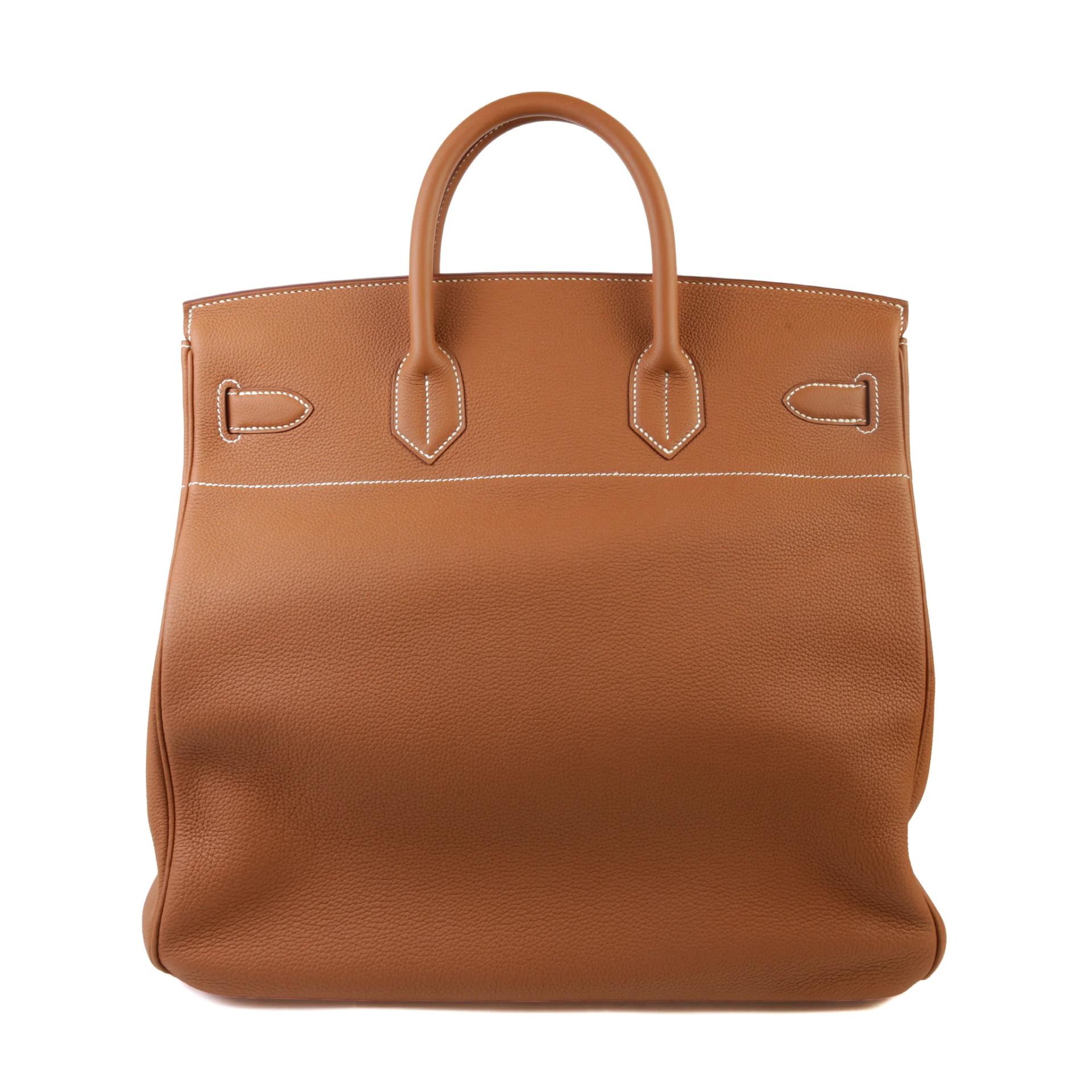 Excellent ( Rank SA ) HERMÈS Haut à Courroies HAC 40 Gold (37) Togo Palladium hardware U (2022) - 2