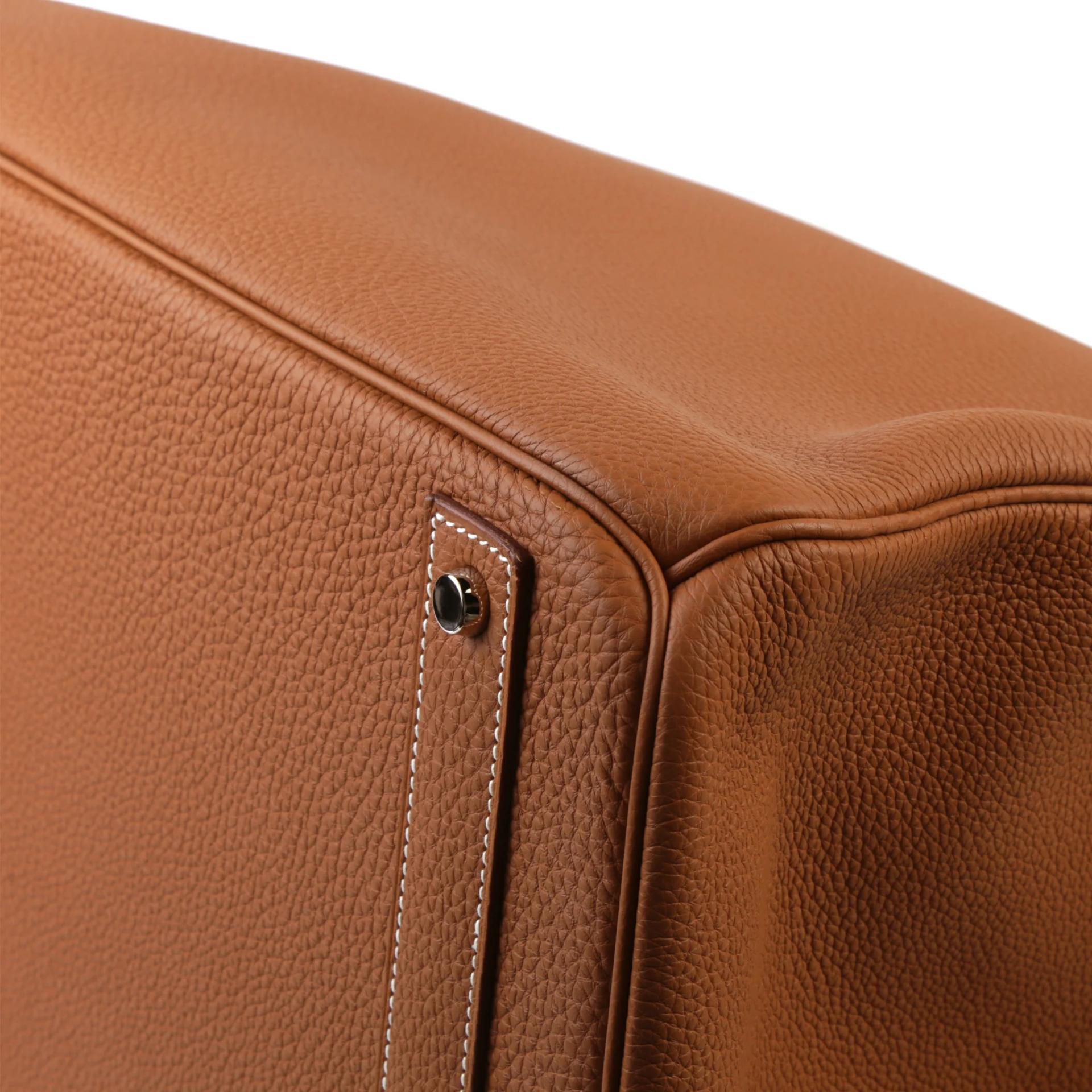 Excellent ( Rank SA ) HERMÈS Haut à Courroies HAC 40 Gold (37) Togo Palladium hardware U (2022) - 5
