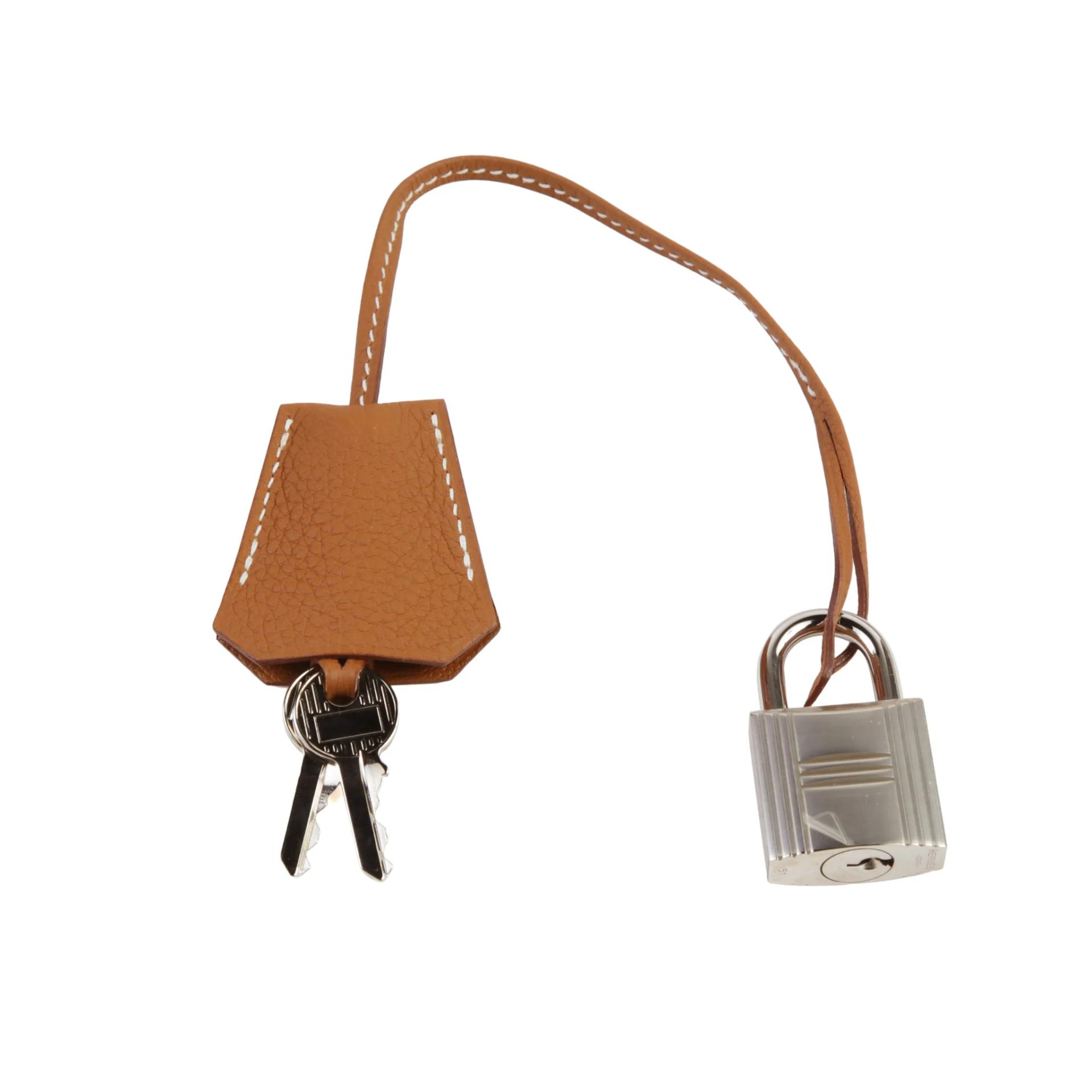 Excellent ( Rank SA ) HERMÈS Haut à Courroies HAC 40 Gold (37) Togo Palladium hardware U (2022) - 14