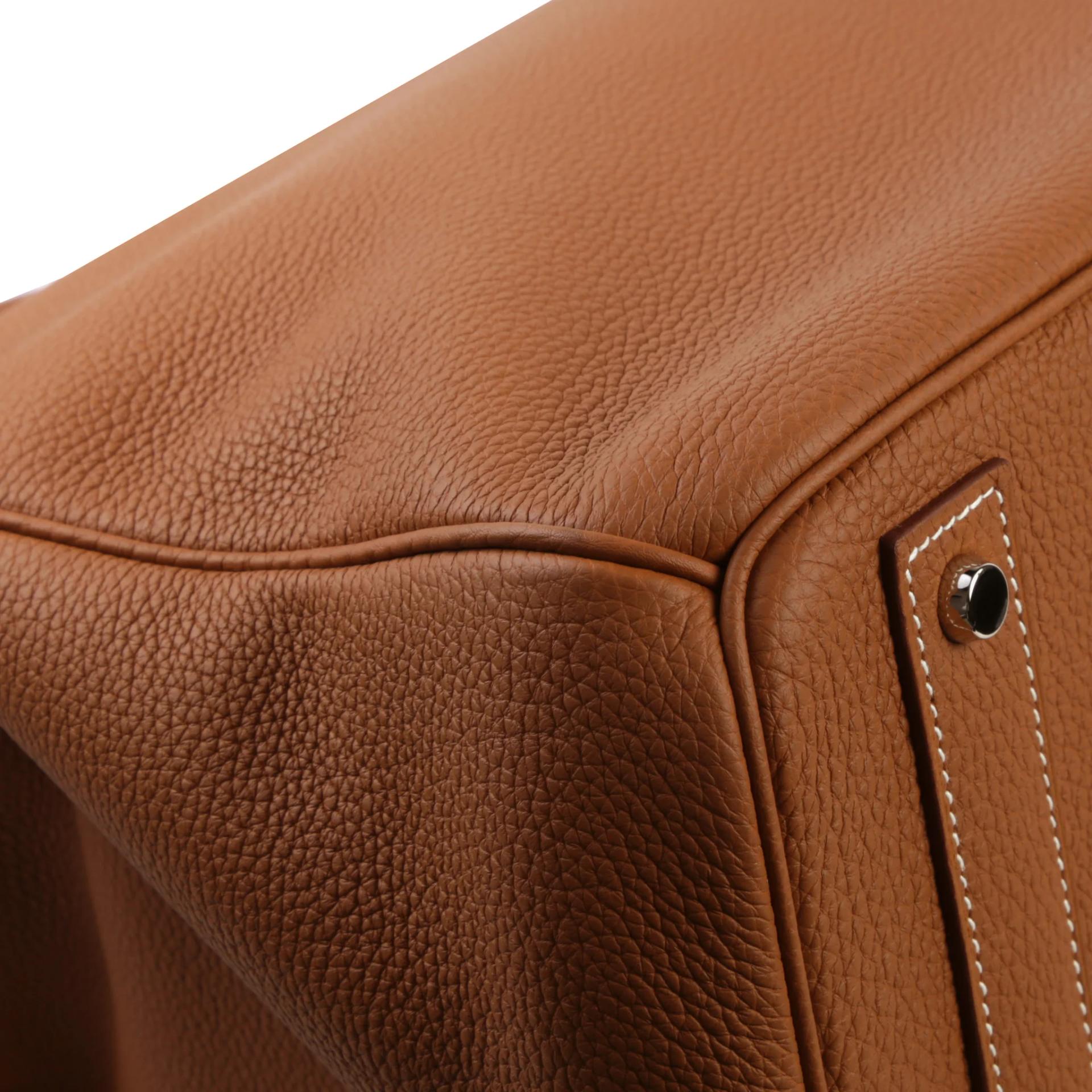 Excellent ( Rank SA ) HERMÈS Haut à Courroies HAC 40 Gold (37) Togo Palladium hardware U (2022) - 6