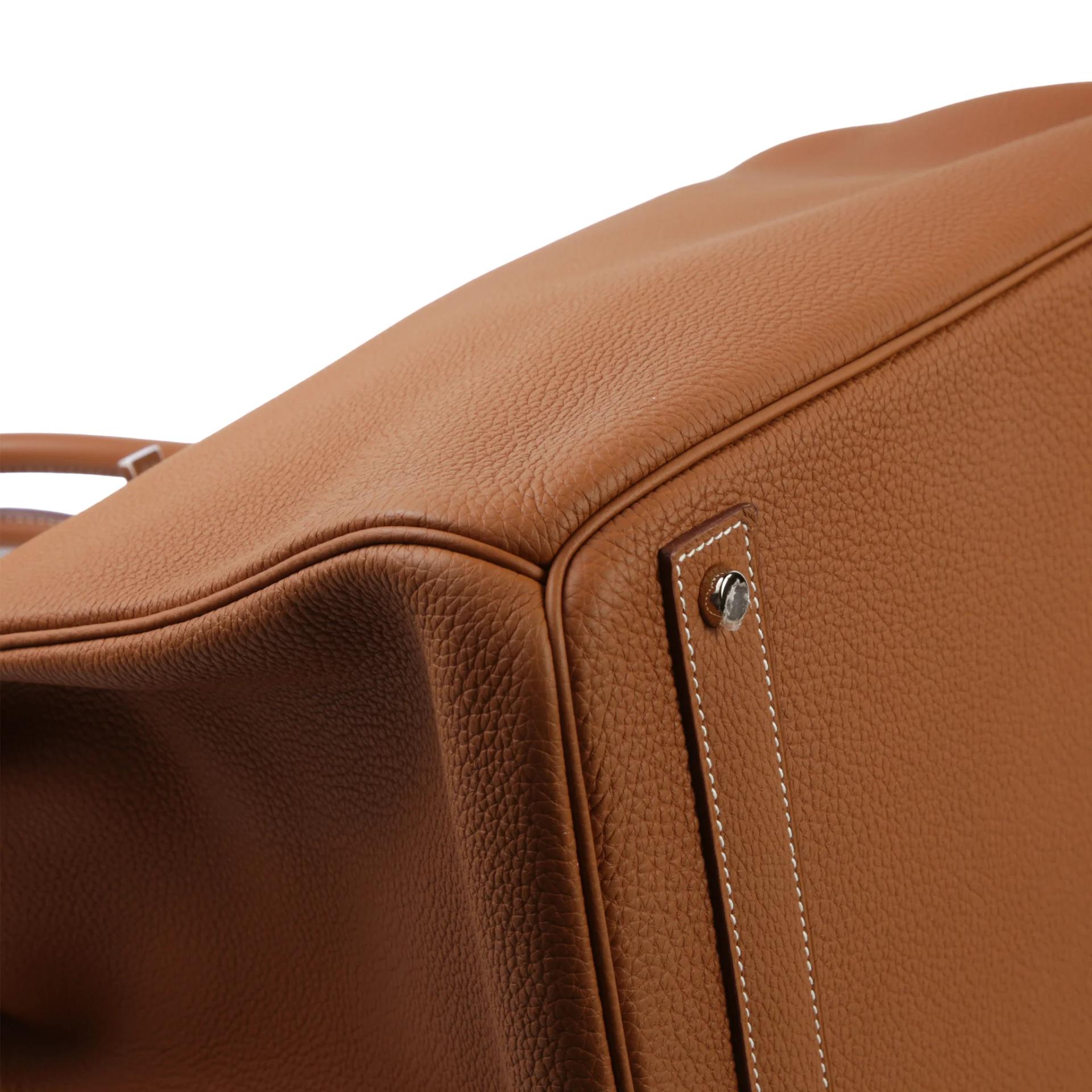 Excellent ( Rank SA ) HERMÈS Haut à Courroies HAC 40 Gold (37) Togo Palladium hardware U (2022) - 4