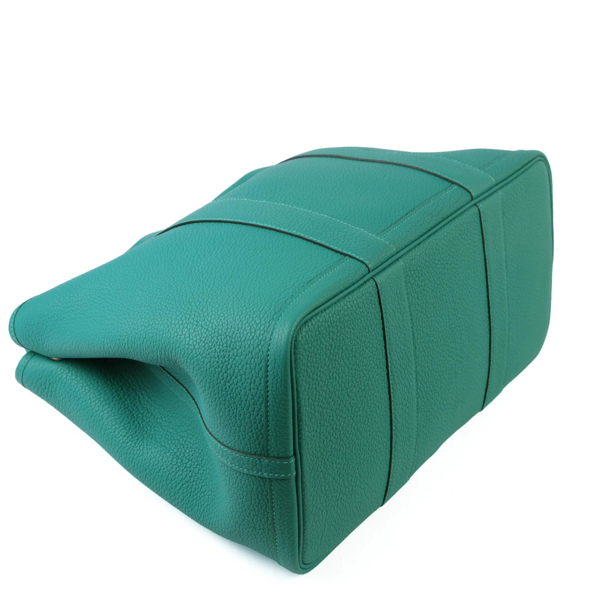 Unused ( Rank NS ) HERMÈS Garden Party PM Vert Verone (U1) Negonda Palladium hardware C (2018) - 4