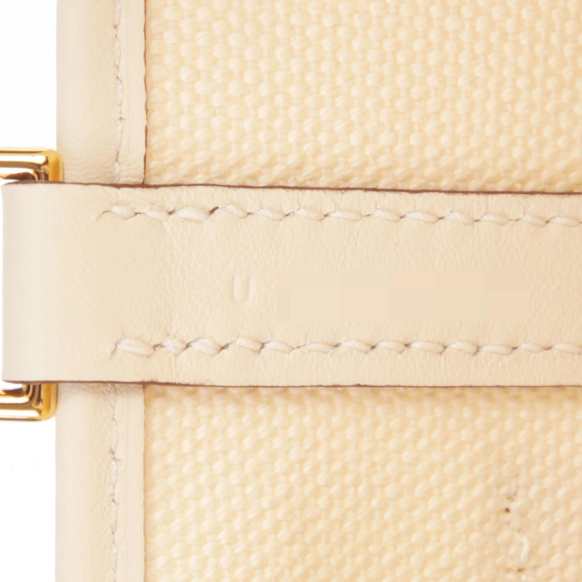 Unused ( Rank NS ) HERMÈS Limited Edition Picotin Lock PM Cargo Nata (I2) Canvas Swift Gold hardware U (2022) - 9