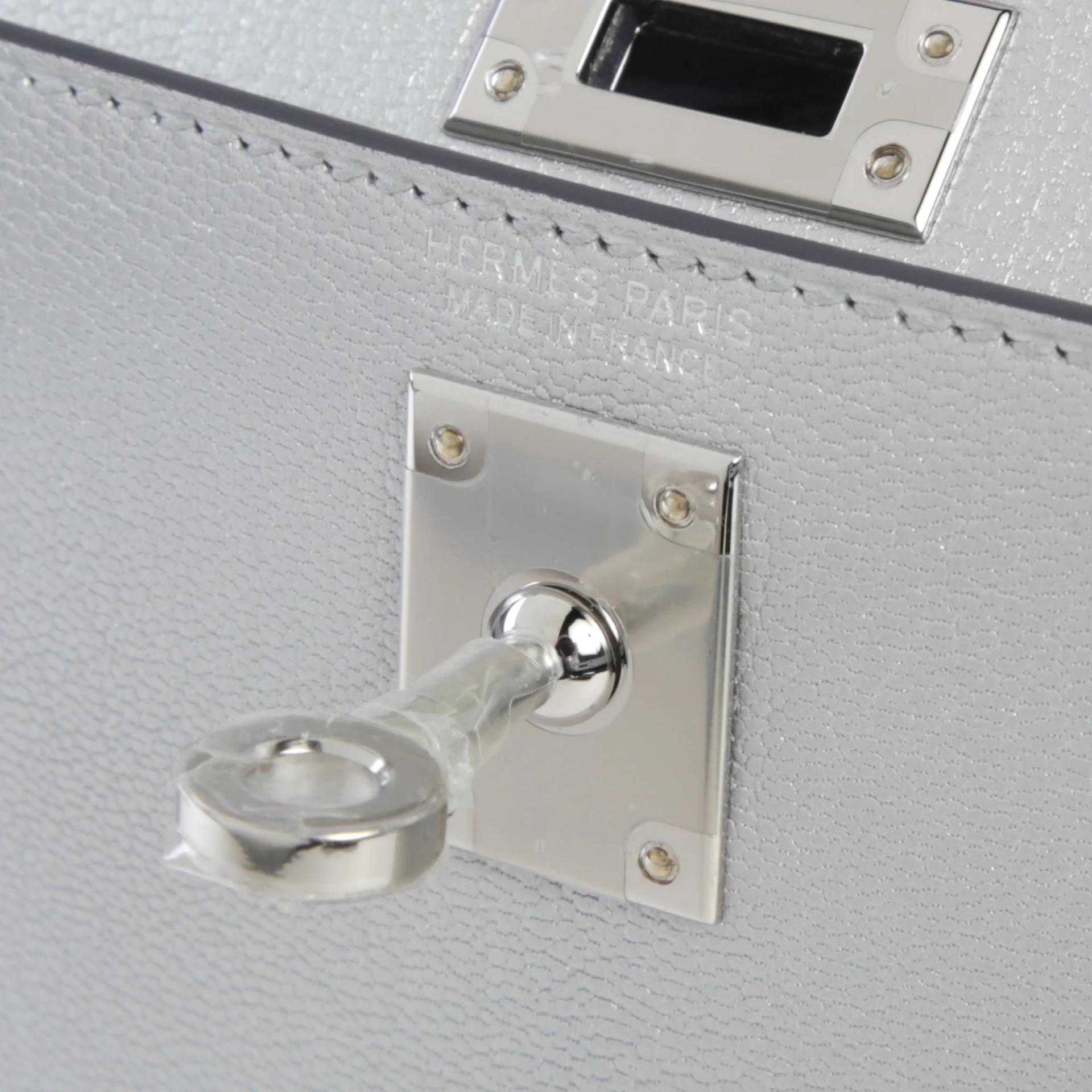 Brand New ( Rank N ) HERMÈS Mini Kelly II Argent (05) Chamkila Palladium hardware K (2025) - 9