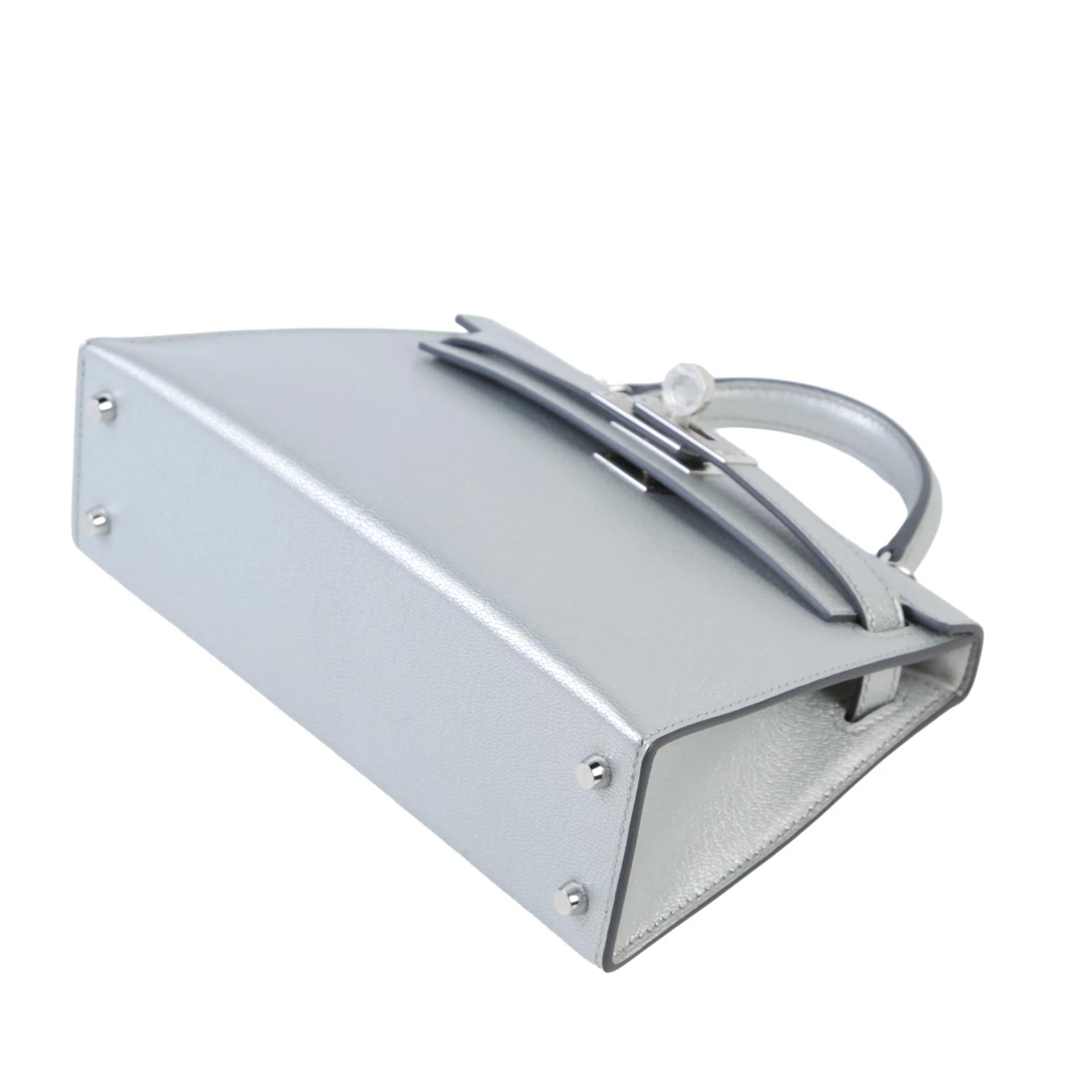 Brand New ( Rank N ) HERMÈS Mini Kelly II Argent (05) Chamkila Palladium hardware K (2025) - 5