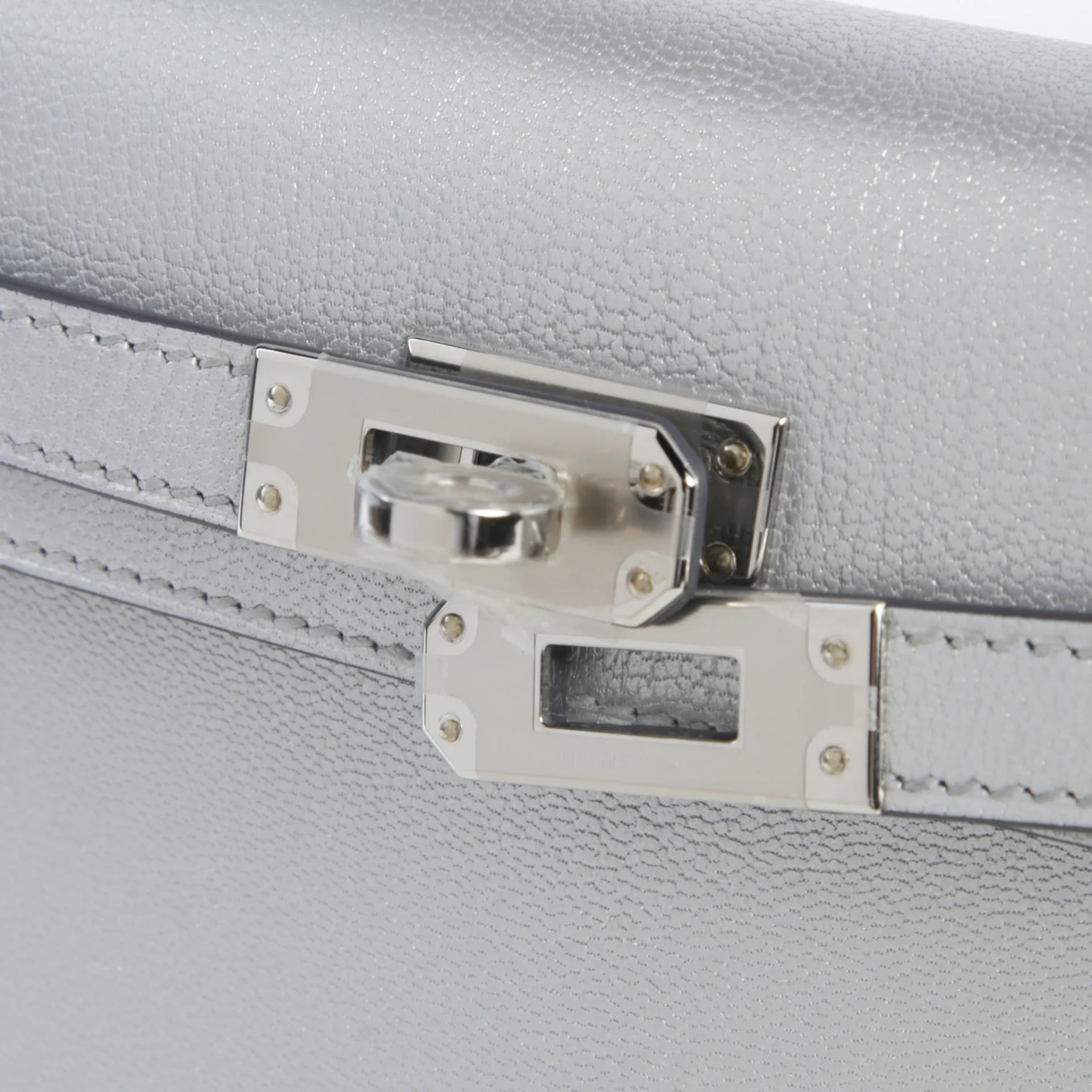Brand New ( Rank N ) HERMÈS Mini Kelly II Argent (05) Chamkila Palladium hardware K (2025) - 8