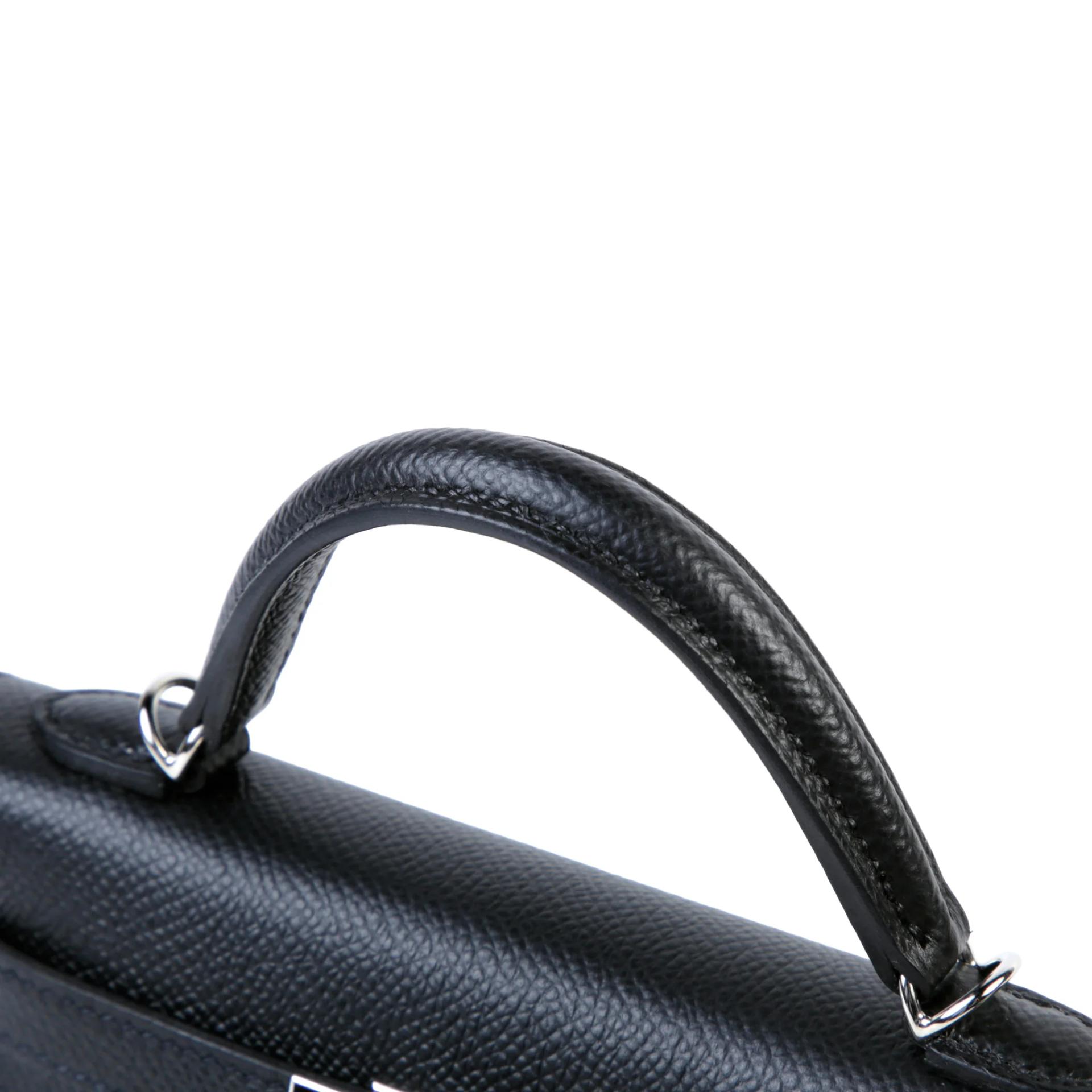 A美品 HERMÈS 愛馬仕 Mini Kelly 二代 89 黑色 Noir (Black) Epsom牛皮 銀扣 G刻 2026年 - 3