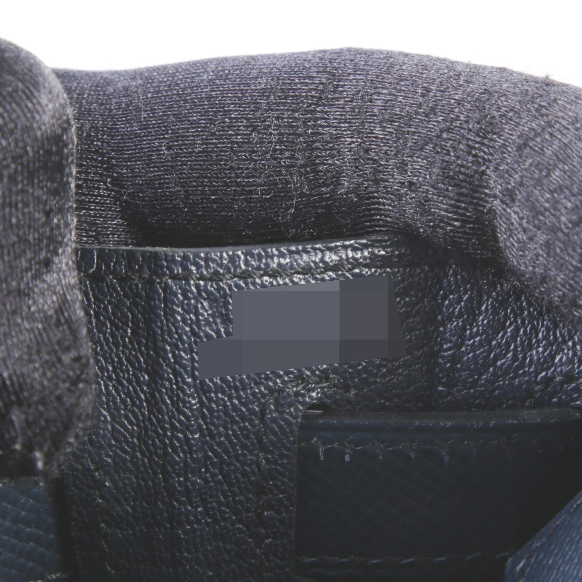 A美品 HERMÈS 愛馬仕 Kelly 28 2Z 午夜藍 Bleu Nuit Epsom牛皮 銀扣 X刻 2016年 - 13