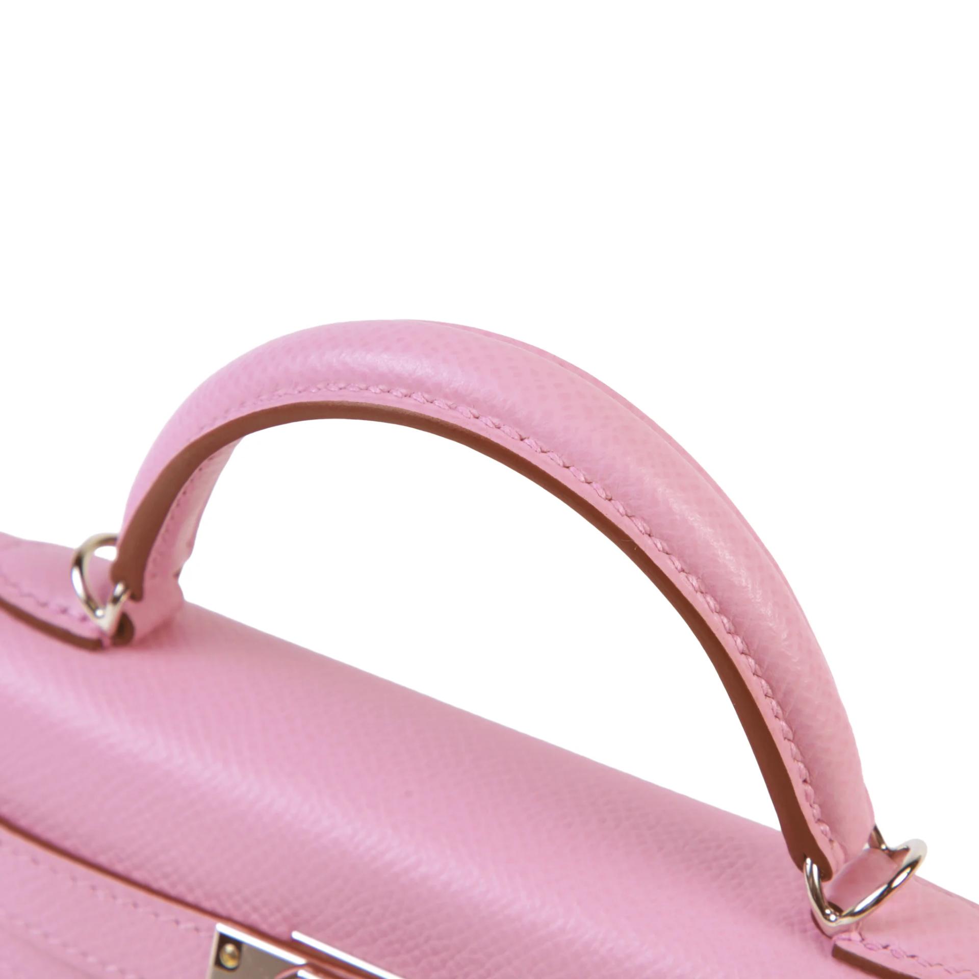 全新 HERMÈS 愛馬仕 Mini Kelly 二代 X9 錦葵紫 Mauve Sylvestre Epsom牛皮 銀扣 G刻 2026年 - 3