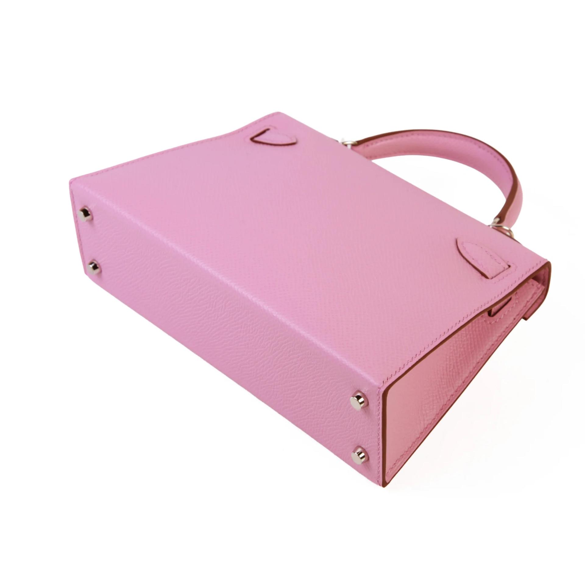 全新 HERMÈS 愛馬仕 Mini Kelly 二代 X9 錦葵紫 Mauve Sylvestre Epsom牛皮 銀扣 G刻 2026年 - 7