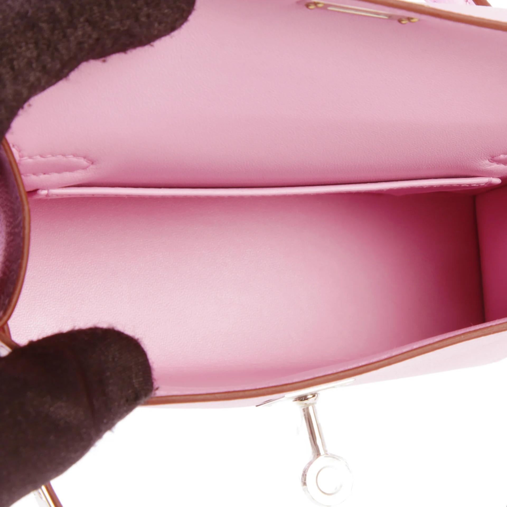 全新 HERMÈS 愛馬仕 Mini Kelly 二代 X9 錦葵紫 Mauve Sylvestre Epsom牛皮 銀扣 G刻 2026年 - 10