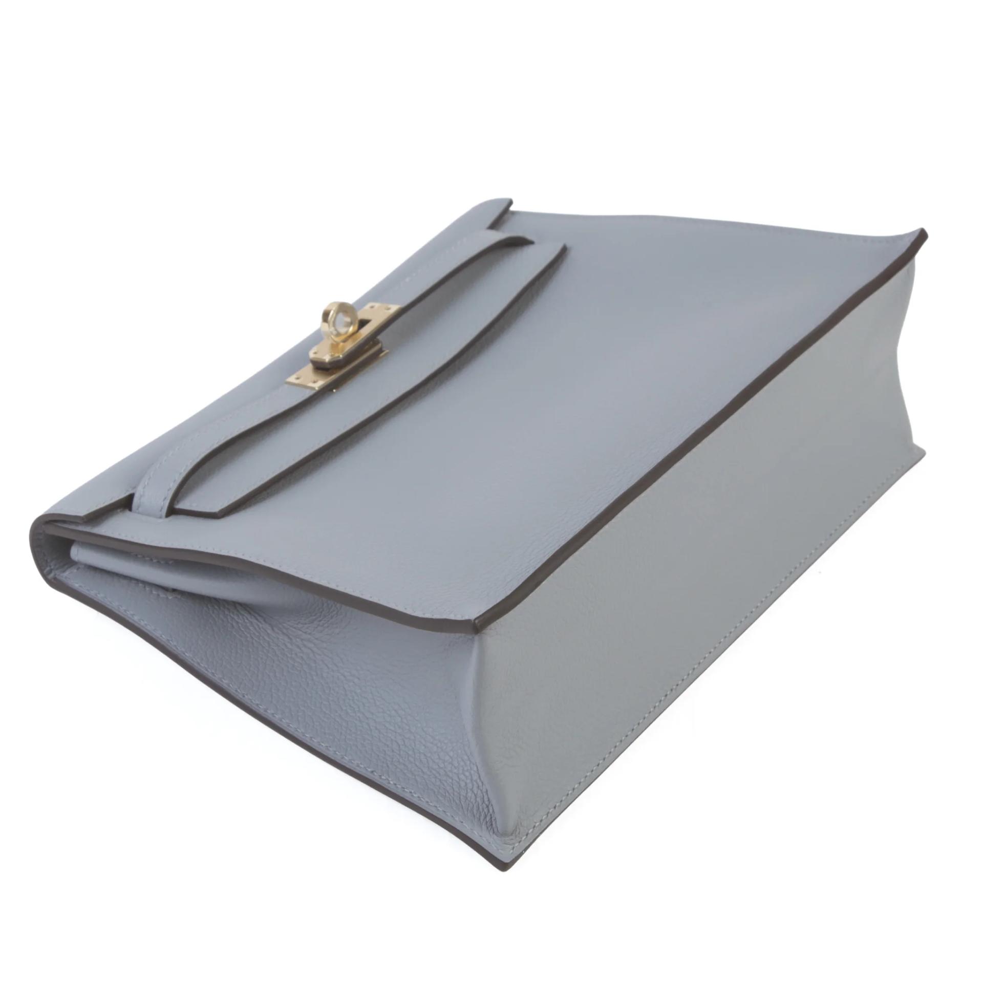 全新 HERMÈS 愛馬仕 Kelly Danse P0 木偶灰 Gris Pantin Evercolor皮 香檳金扣 G刻 2026年 - 3