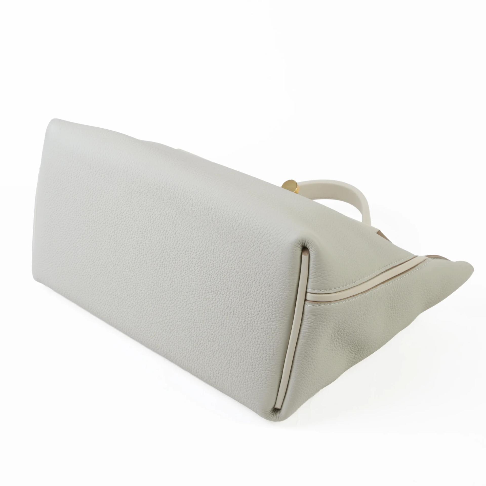 Excellent ( Rank SA ) HERMÈS 24/24 - 29 Verso Gris Perle (80) Nata (I2) Togo Swift Gold hardware Y (2020) - 5