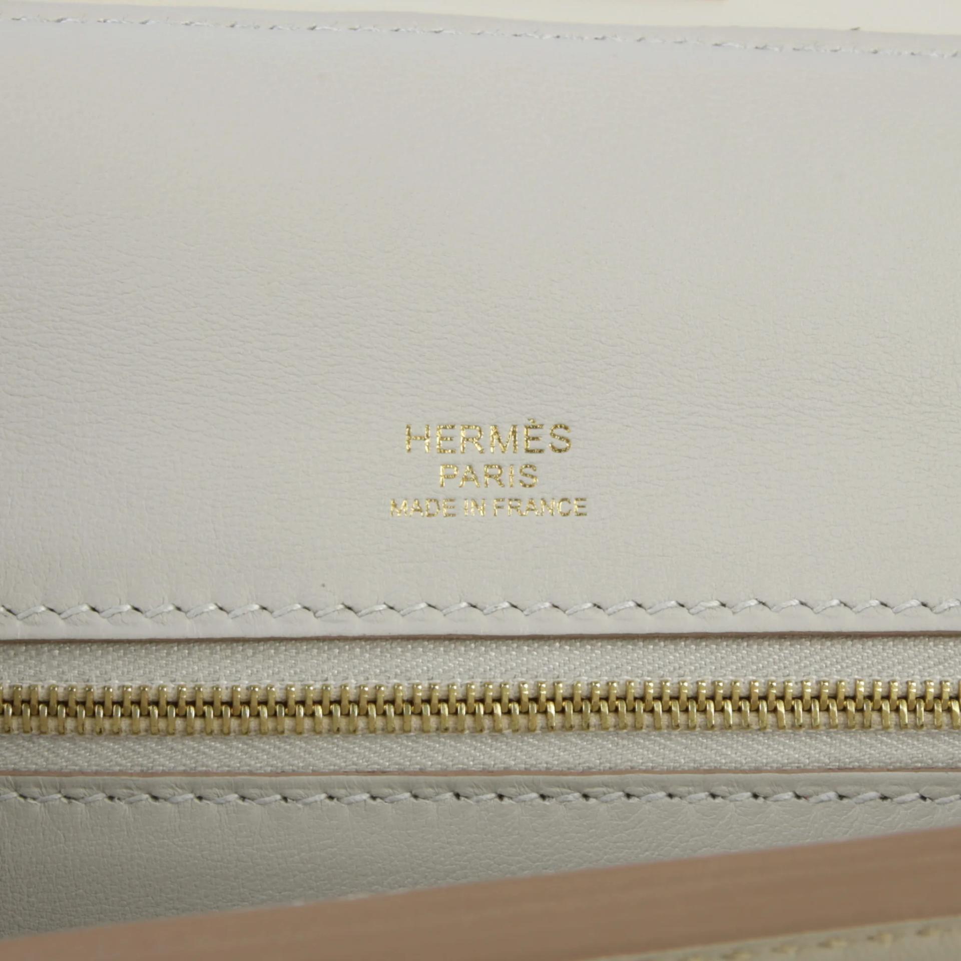 Excellent ( Rank SA ) HERMÈS 24/24 - 29 Verso Gris Perle (80) Nata (I2) Togo Swift Gold hardware Y (2020) - 10