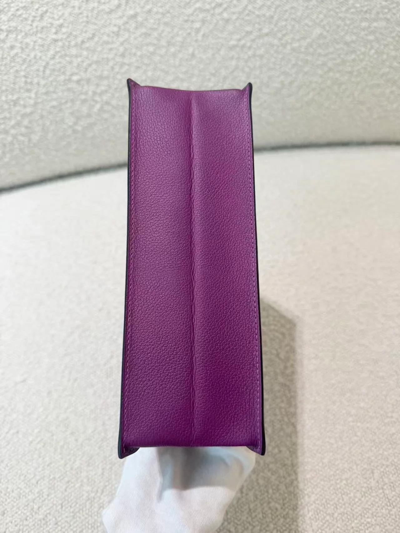 Very Good ( Rank A) HERMÈS Kelly Danse Anemone (P9) Evercolor Gold hardware D (2019) - 8