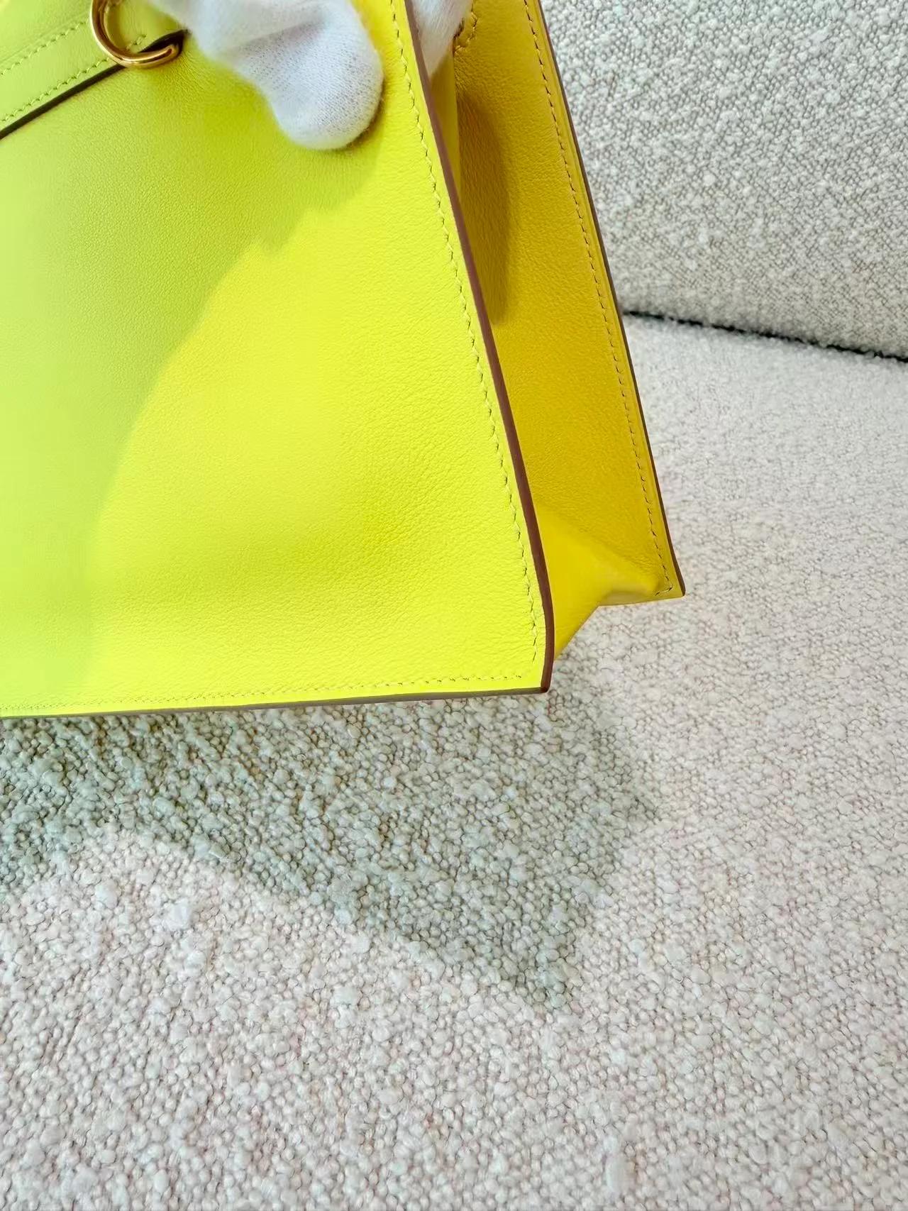 Unused ( Rank NS ) HERMÈS Kelly Danse Lime (9R) Swift Gold hardware Y (2020) - 11