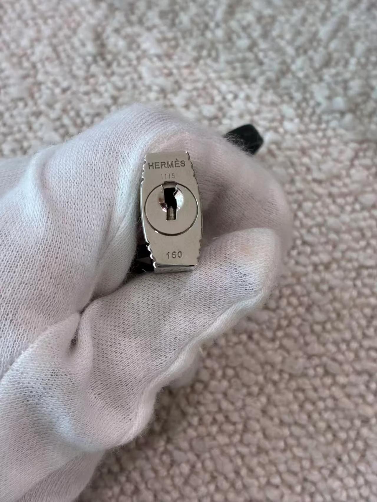 Very Good ( Rank A) HERMÈS Kelly Lakis 35 Vert Anglais (2Q) Swift Toile H canvas Palladium hardware X (2016) - 33