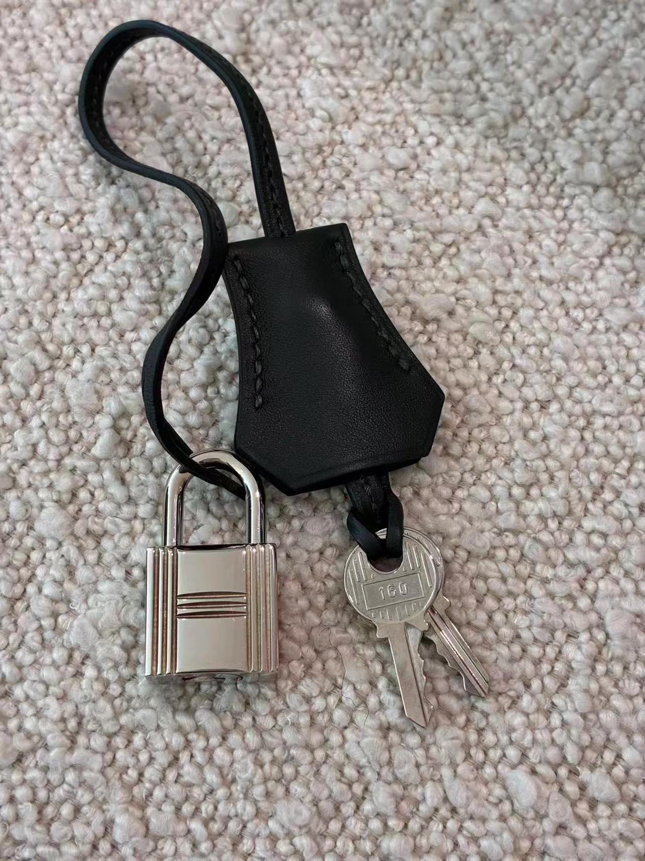 Very Good ( Rank A) HERMÈS Kelly Lakis 35 Vert Anglais (2Q) Swift Toile H canvas Palladium hardware X (2016) - 31