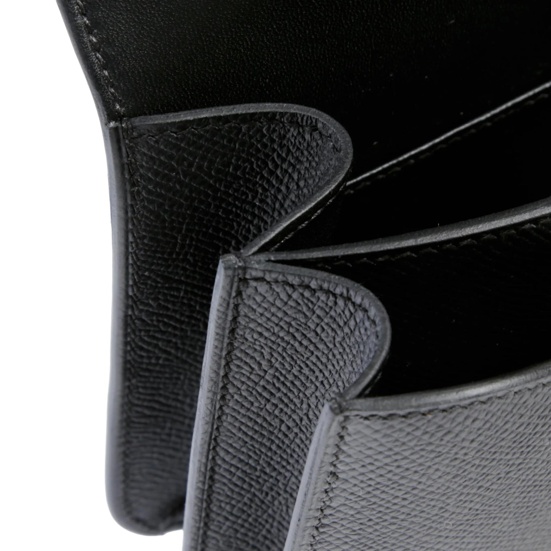 Brand New ( Rank N ) HERMÈS Constance Mini 19 Mirror Noir (89) Epsom Palladium hardware G (2026) - 13