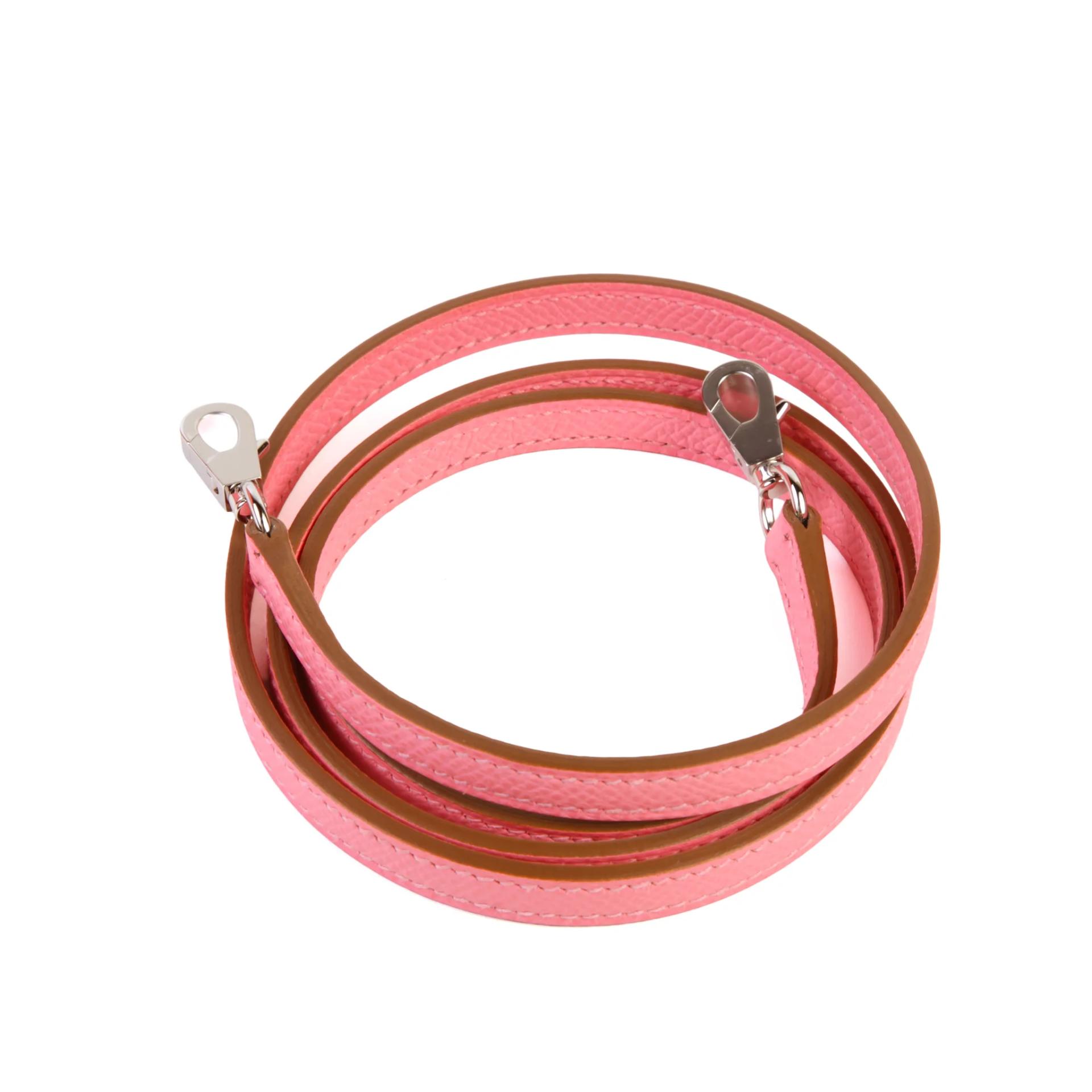 Brand New ( Rank N ) HERMÈS Mini Kelly II Rose Confetti (1Q) Epsom Palladium hardware G (2026) - 14