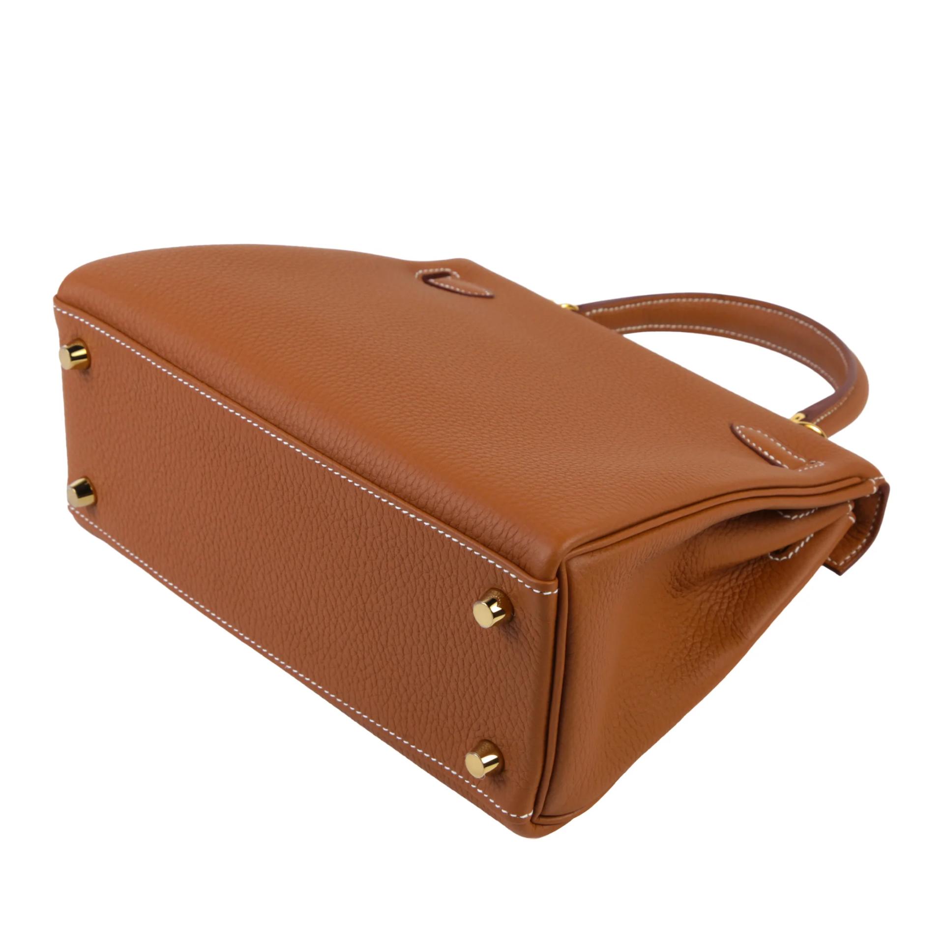 Brand New ( Rank N ) HERMÈS Kelly 25 Gold (37) Togo Gold hardware G (2026) - 7