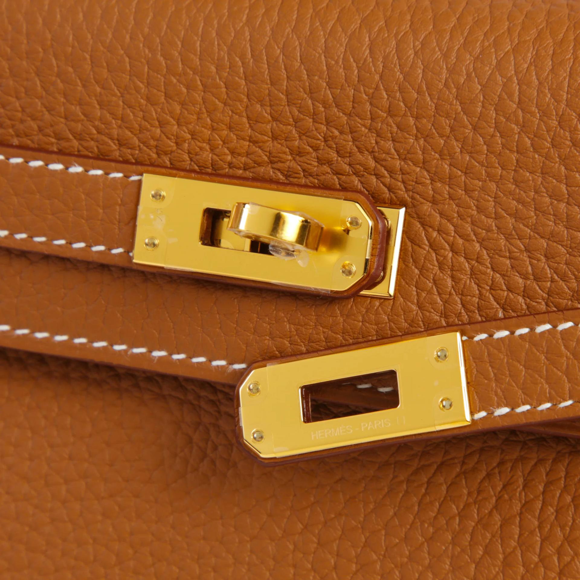 Brand New ( Rank N ) HERMÈS Kelly 25 Gold (37) Togo Gold hardware G (2026) - 8