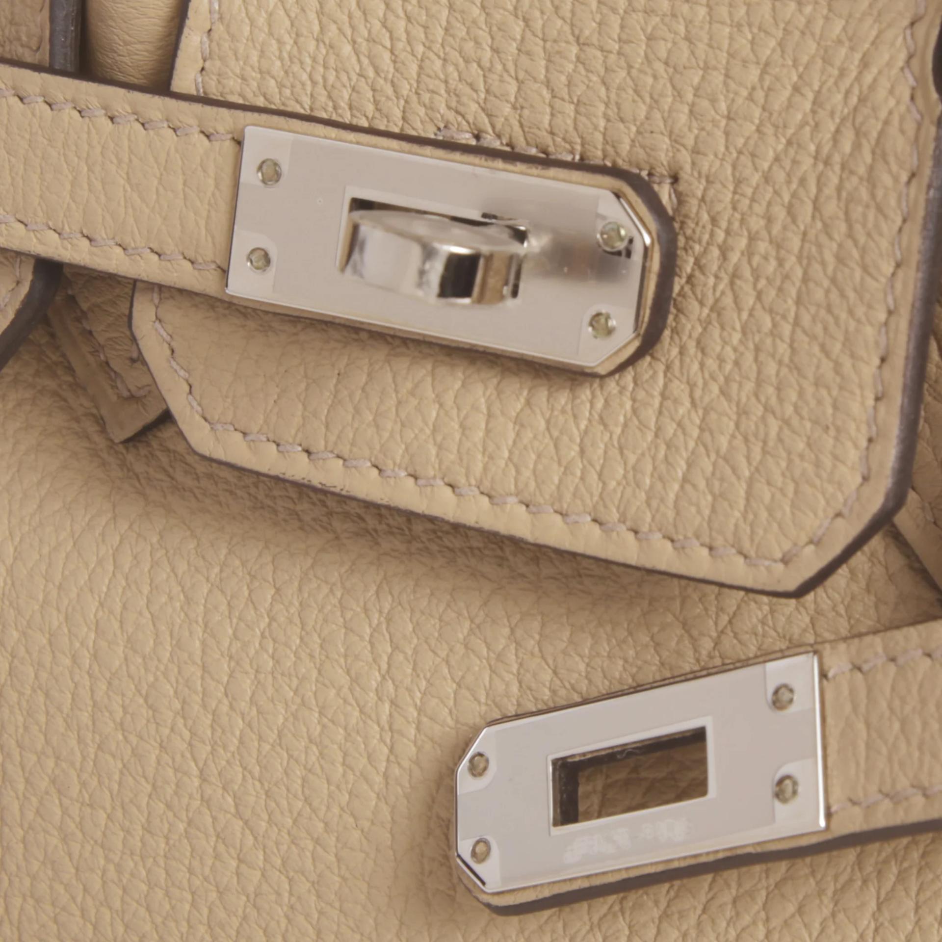 全新 HERMÈS 愛馬仕 Birkin 25 S2 風衣灰 Trench Togo小牛皮 銀扣 K刻 2025年 - 8