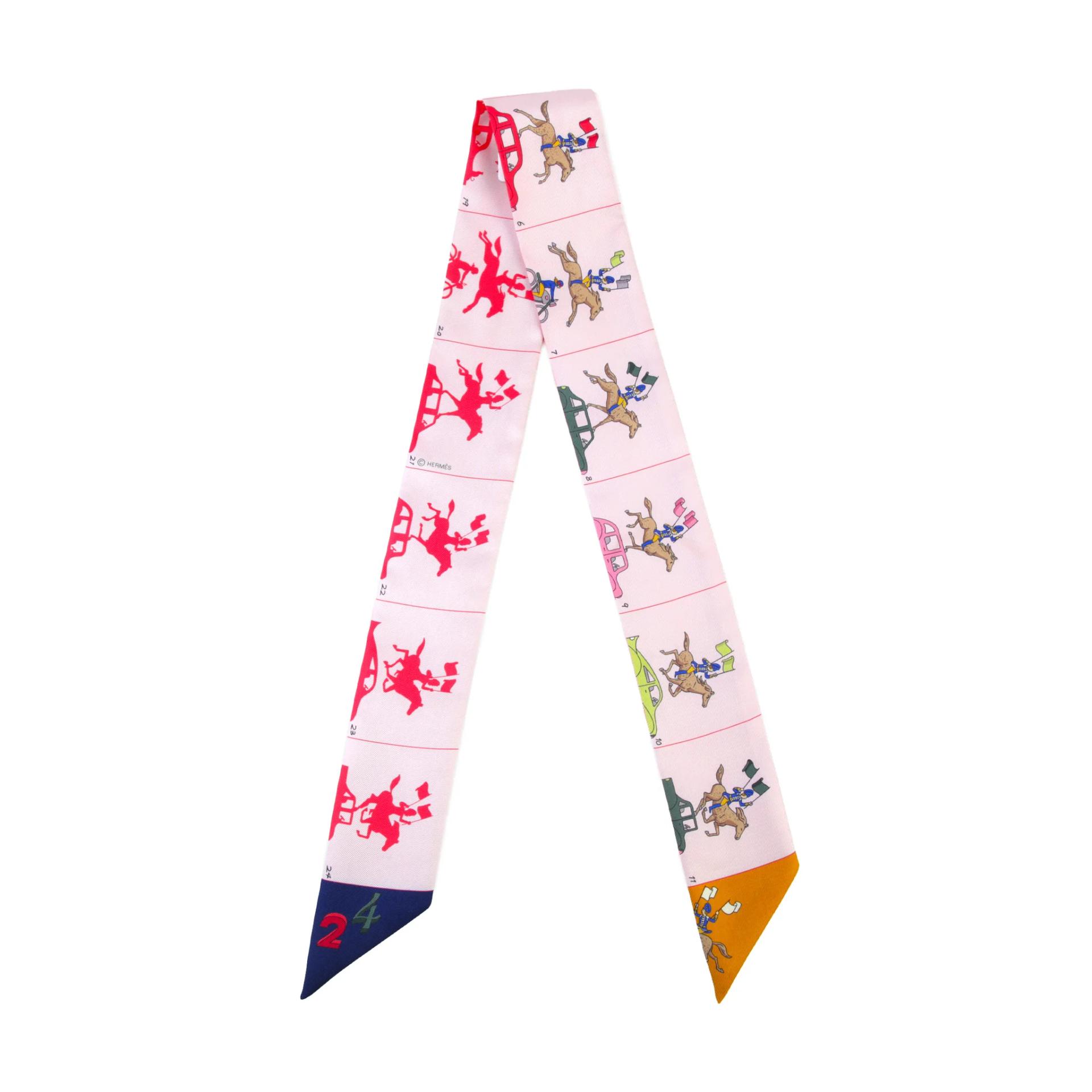 Twilly Hermes Parade Pink