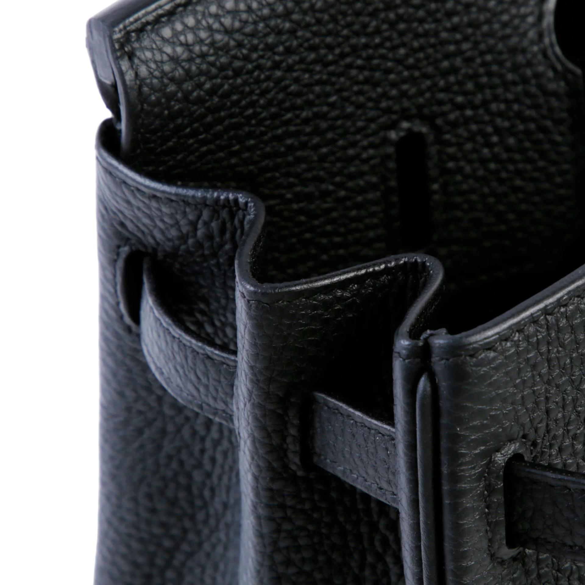 Brand New ( Rank N ) HERMÈS Birkin 25 Noir (89) Togo Palladium hardware G (2026) - 12