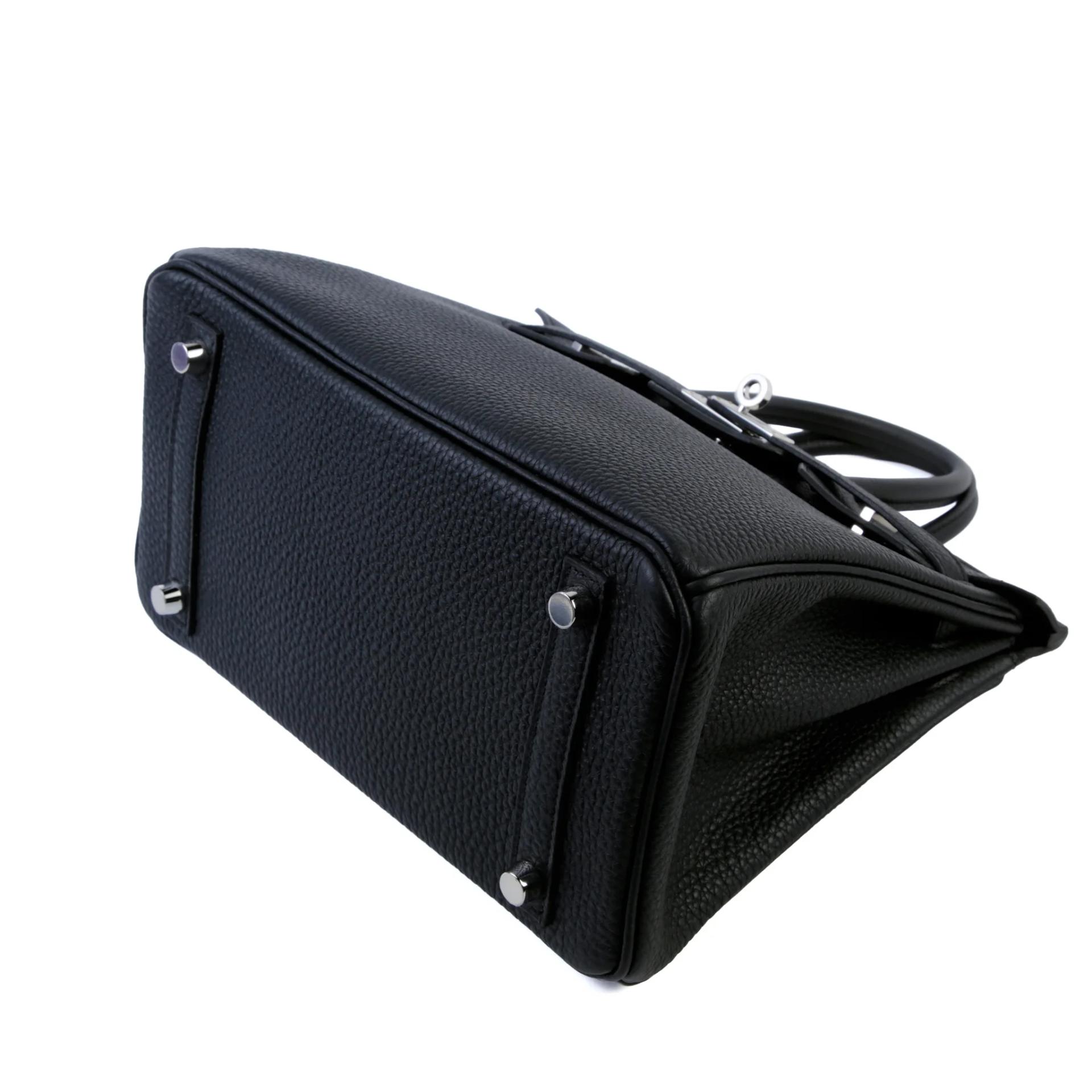 Brand New ( Rank N ) HERMÈS Birkin 25 Noir (89) Togo Palladium hardware G (2026) - 5
