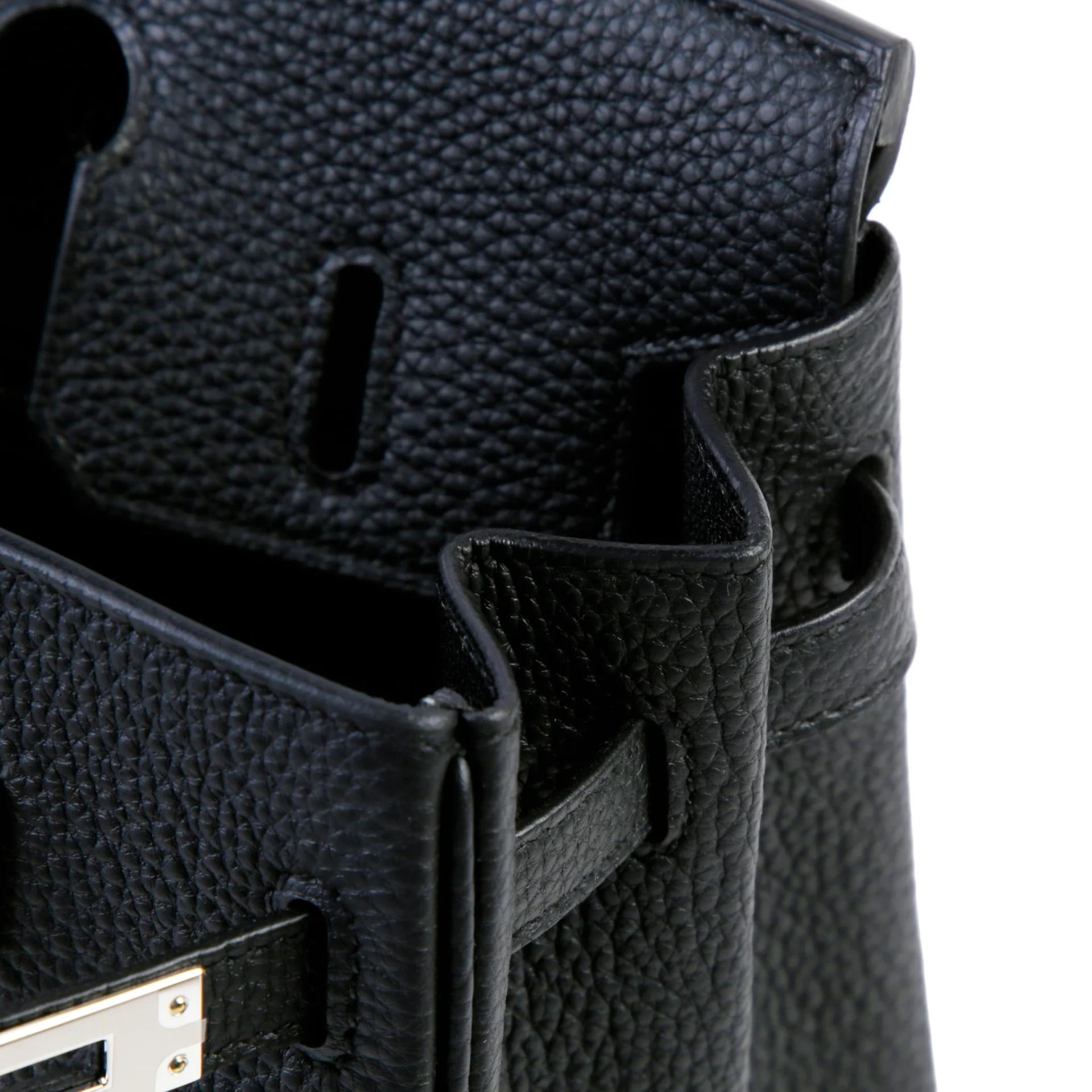 Brand New ( Rank N ) HERMÈS Birkin 25 Noir (89) Togo Palladium hardware G (2026) - 11